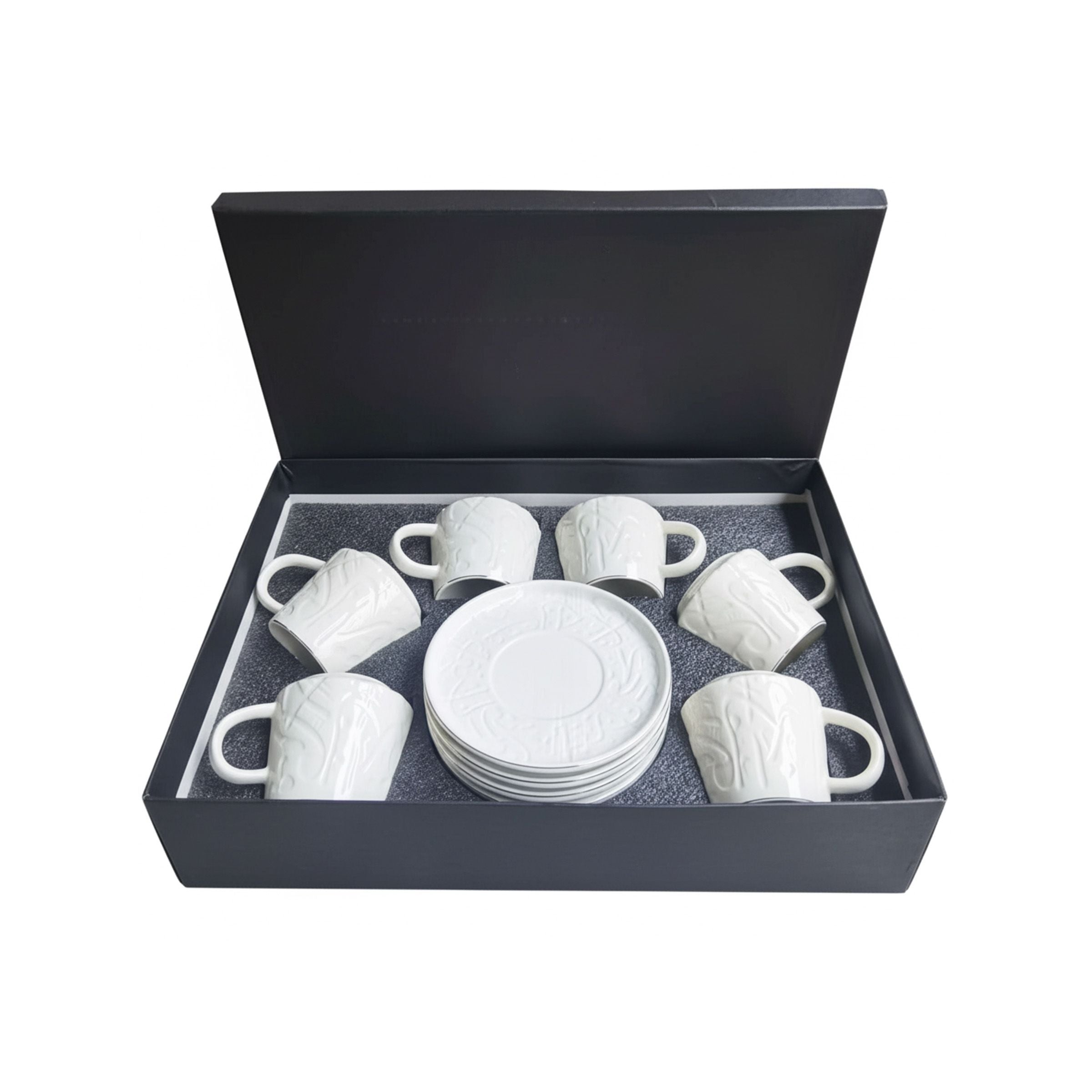 Coffee Cup Set 6Cups/Saucers-220ml 10632-4