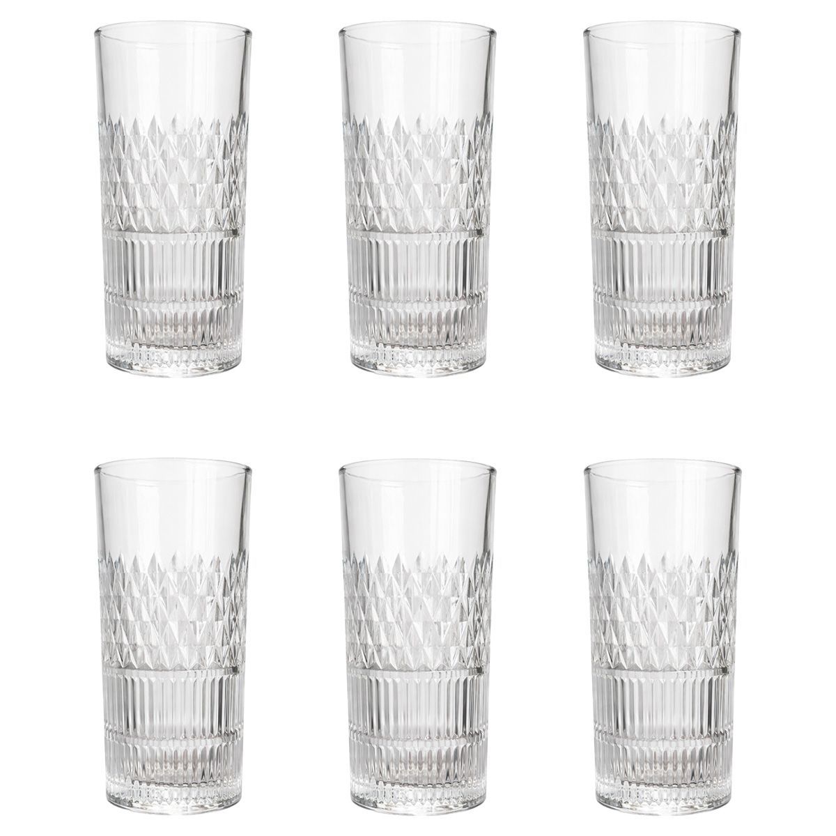Glass Cup Set 6pcs Y-68145B / TK501-2F