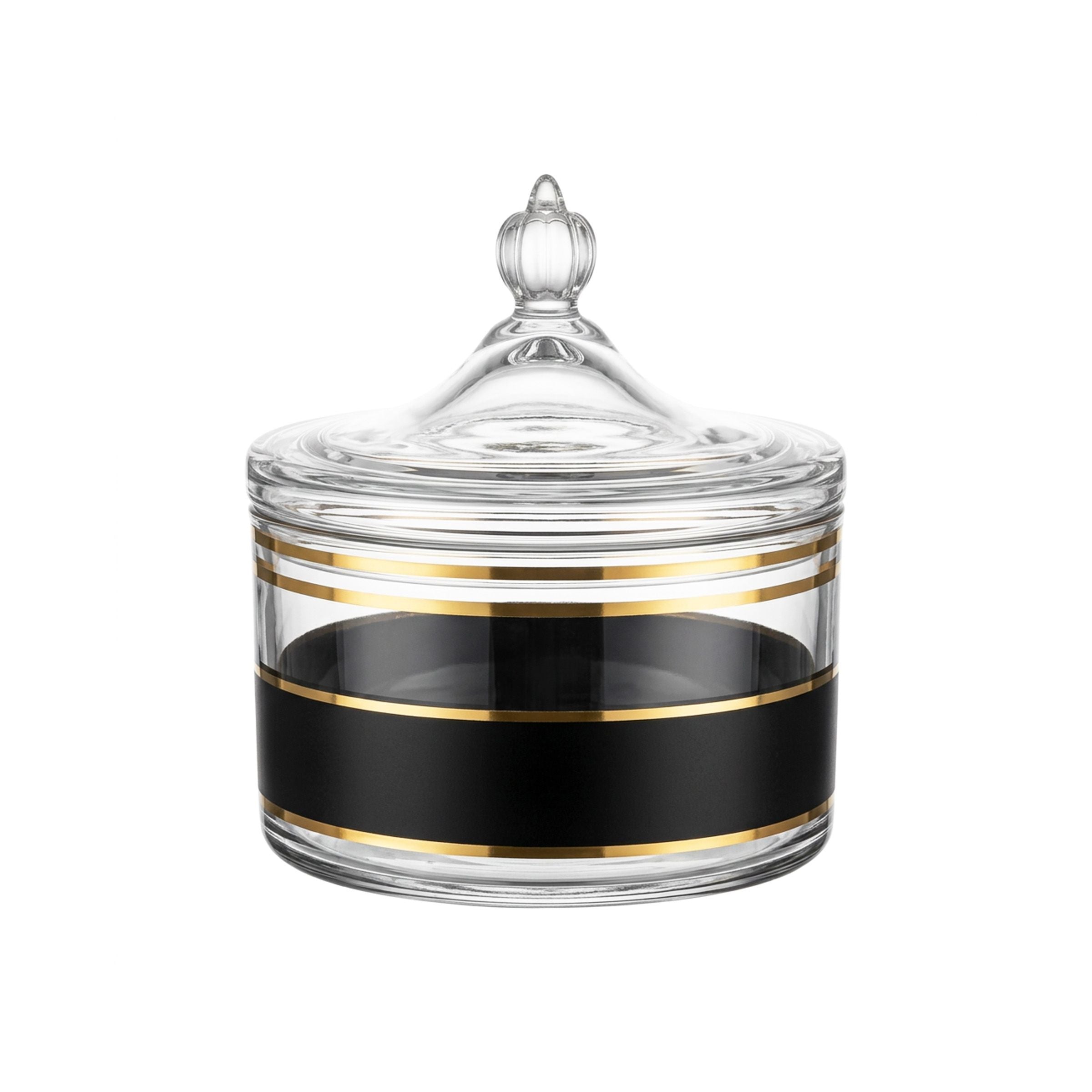 Glass Candy  Bowl with Lid TG002-1D-40