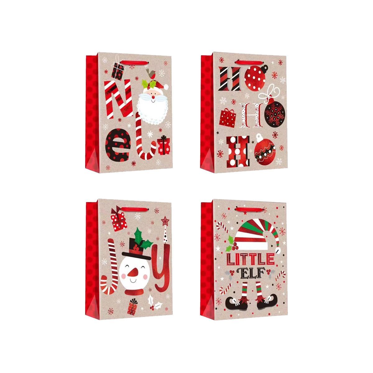 Gift Bag 32x26x12cm / 13"x10"x5" 12Pcs/Pack mix 4 designs GB-759