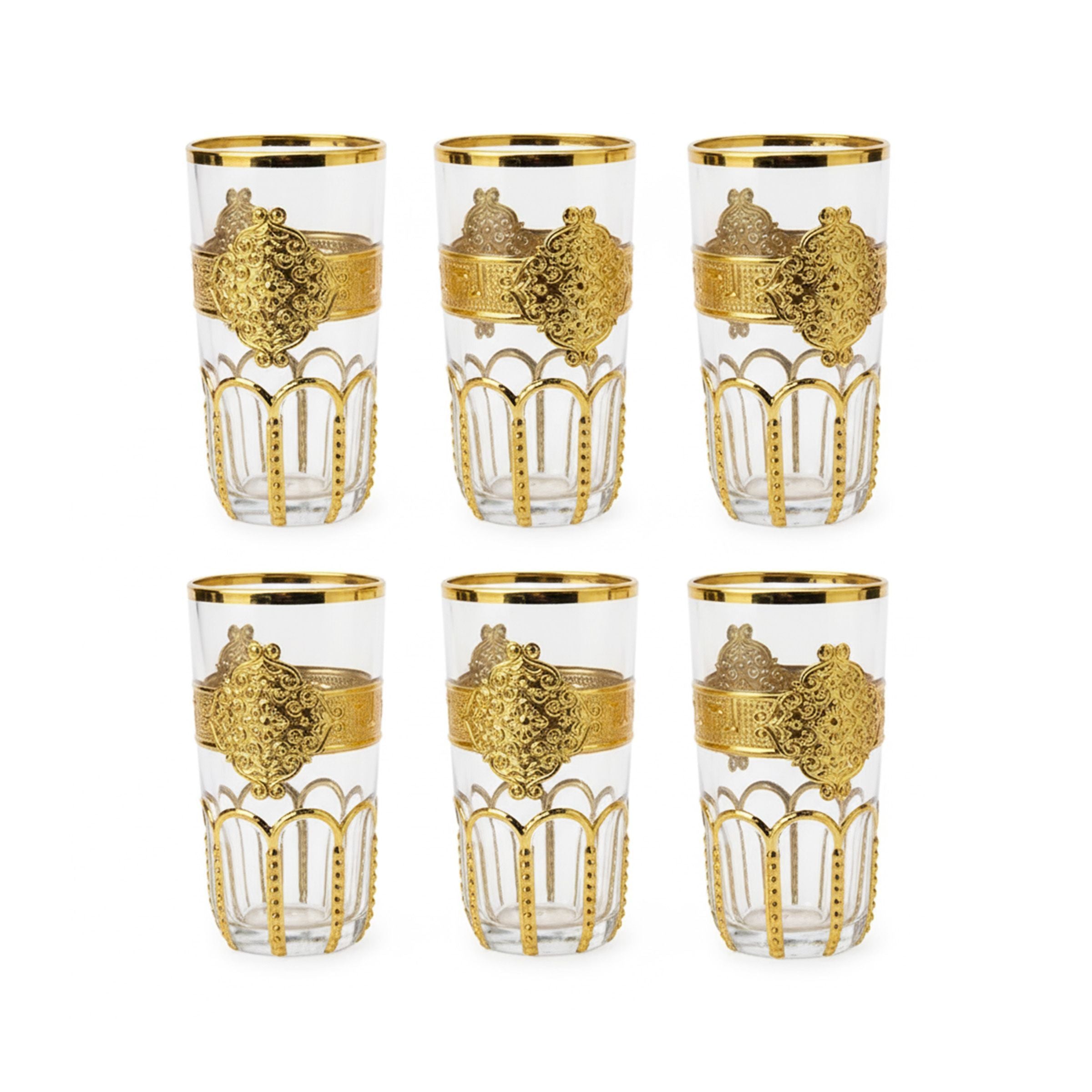 Glass Cup Set 6Pcs 1911-6DD