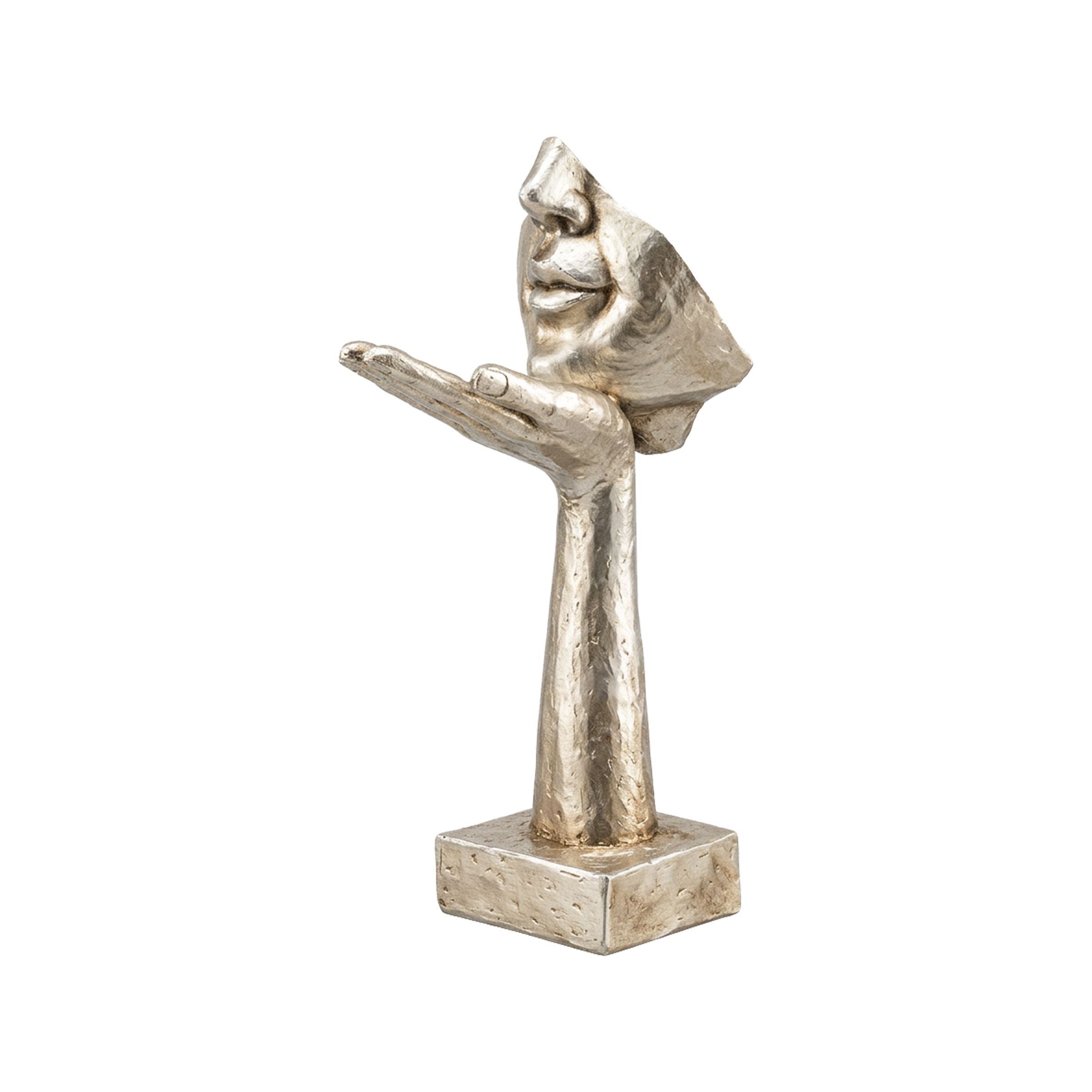Statue (Face+Hand design) 10.5x14.5x31.5cm (4.13x5.71x12.4inch) TN-0199