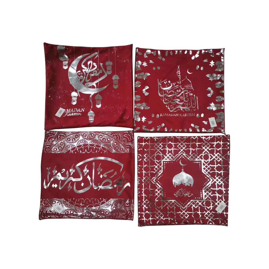 Ramadan Pillow(Red+Silver design)         PL43-RDS