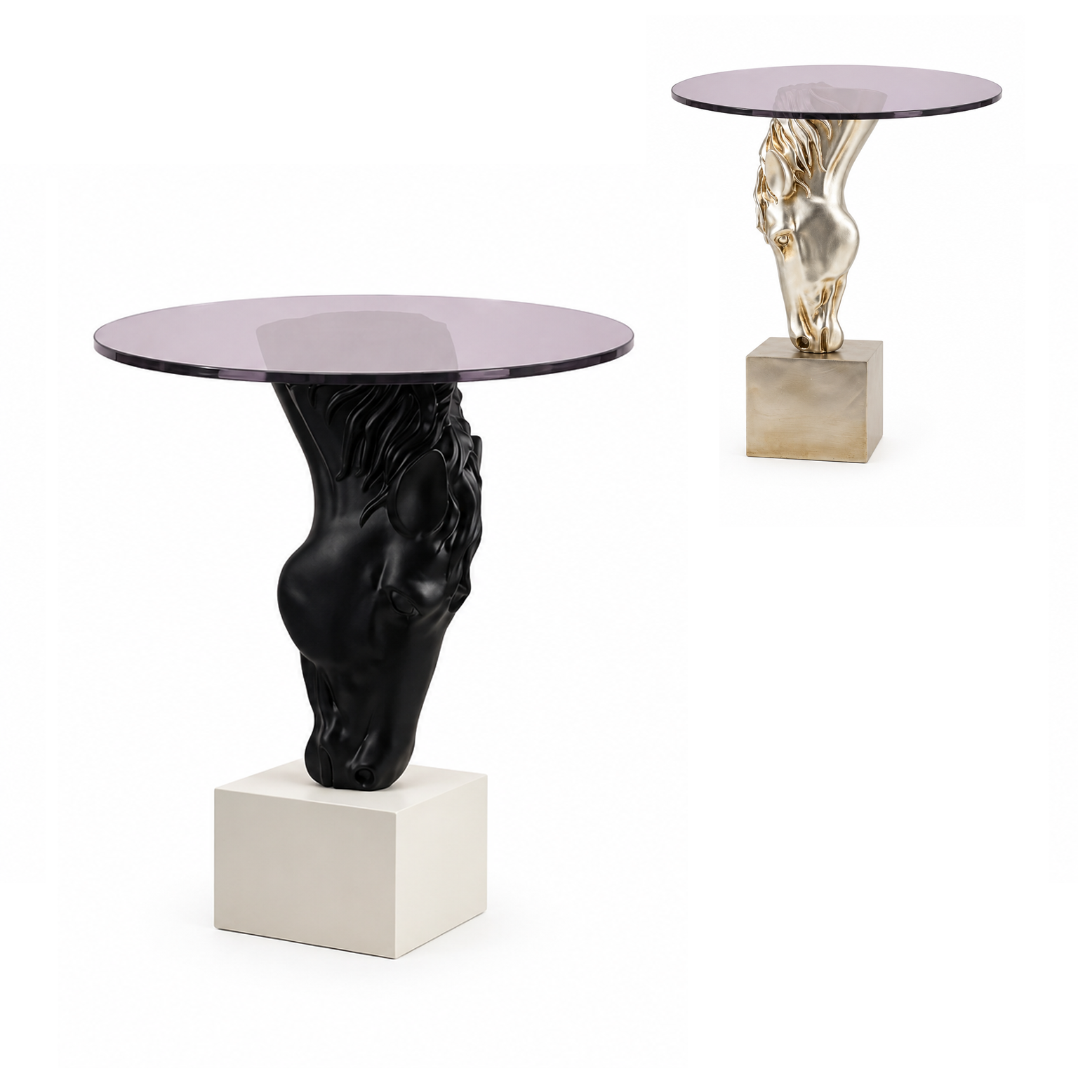 Statue with Glass mix colors 17x17x50cm (6.69x6.69x19.69inch) 4031A