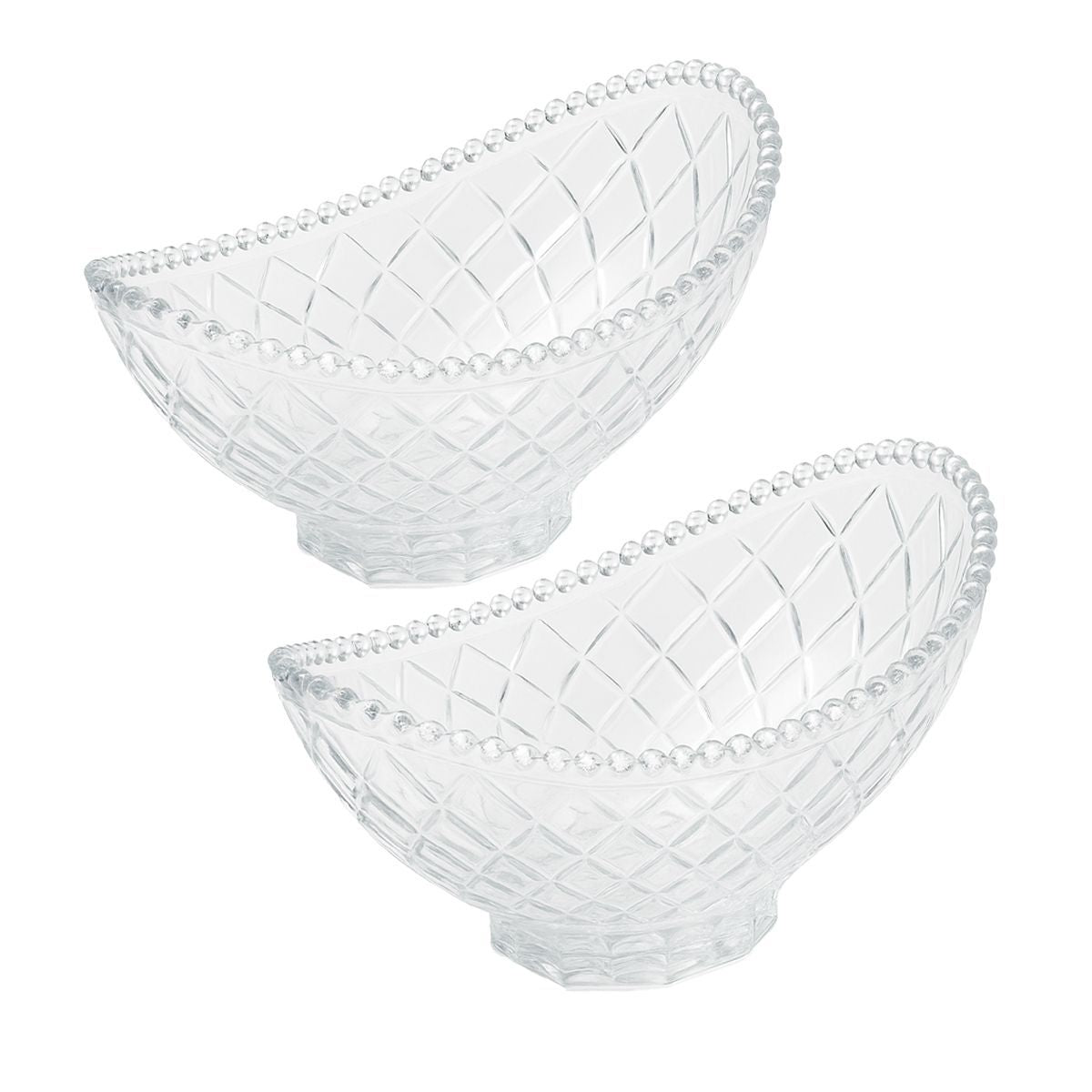 Glass bowl 2Pcs Set W0061-2