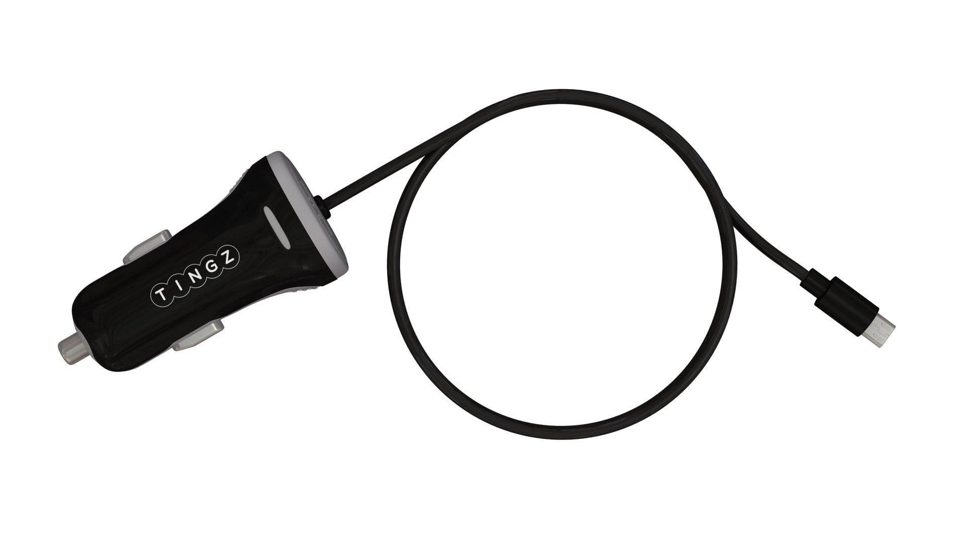 TINGZ CAR CHARGER 3.4A WITH MICRO CABLW TCCD34M