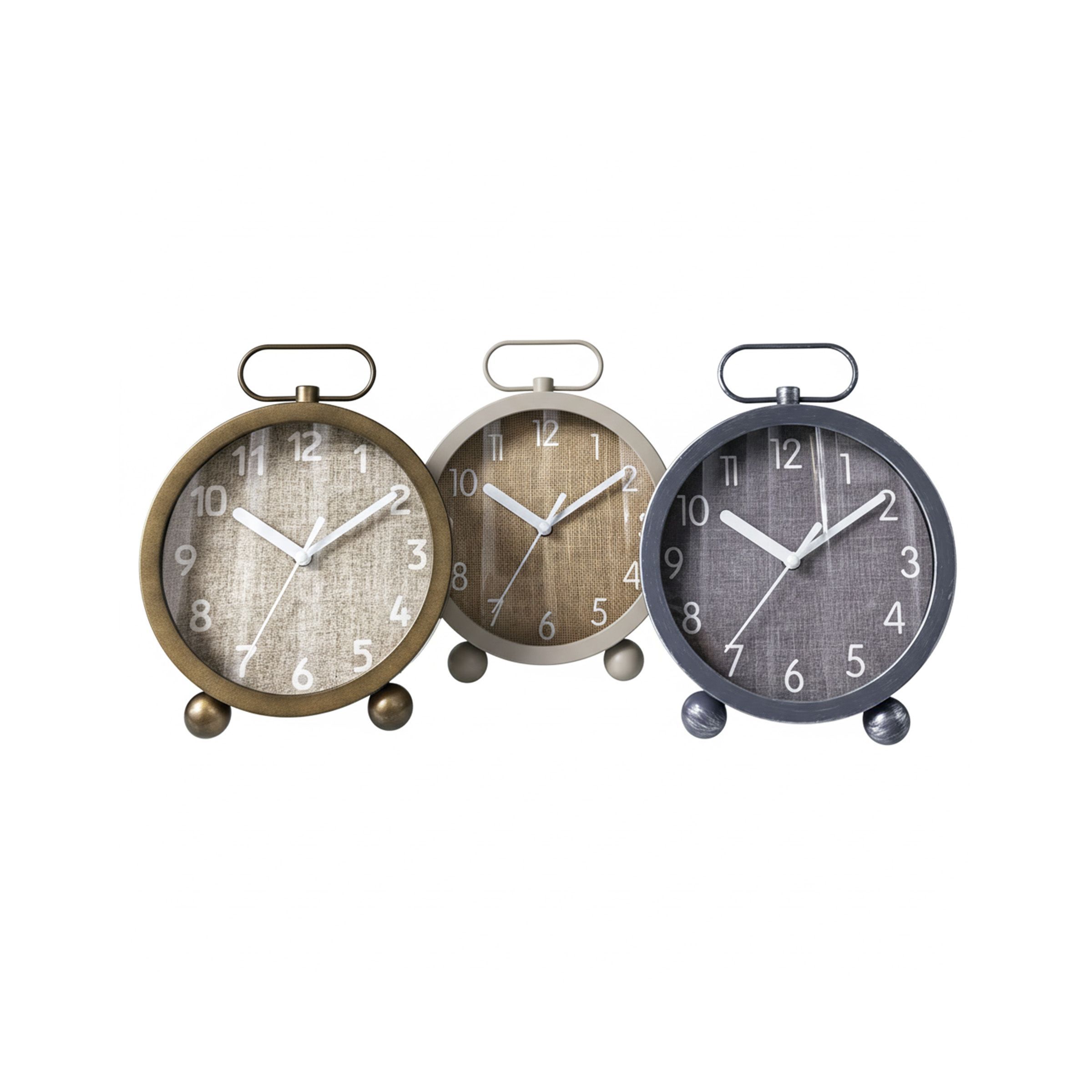 Desk Clock Mix colors 16cm(6.3inch) 3618J-1-2-4