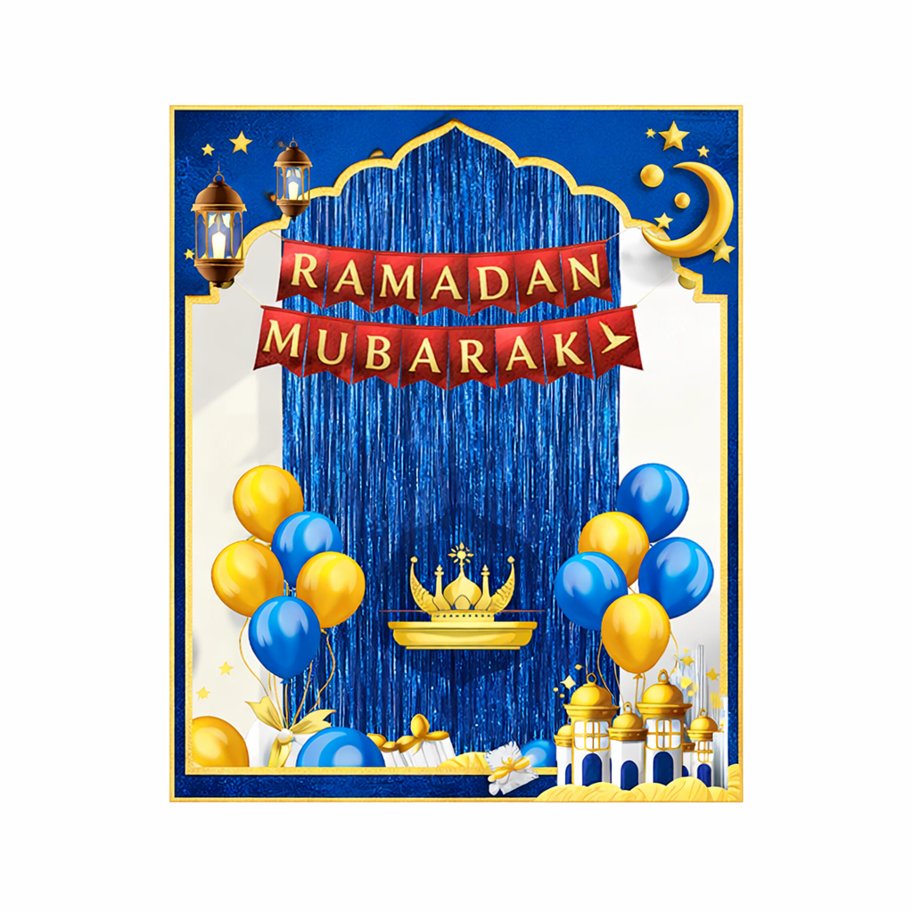 Ramadan Decoration Set 12Pcs (1 Flag, 10 12" Balloon, 1 18" Balloon ) RM26-111