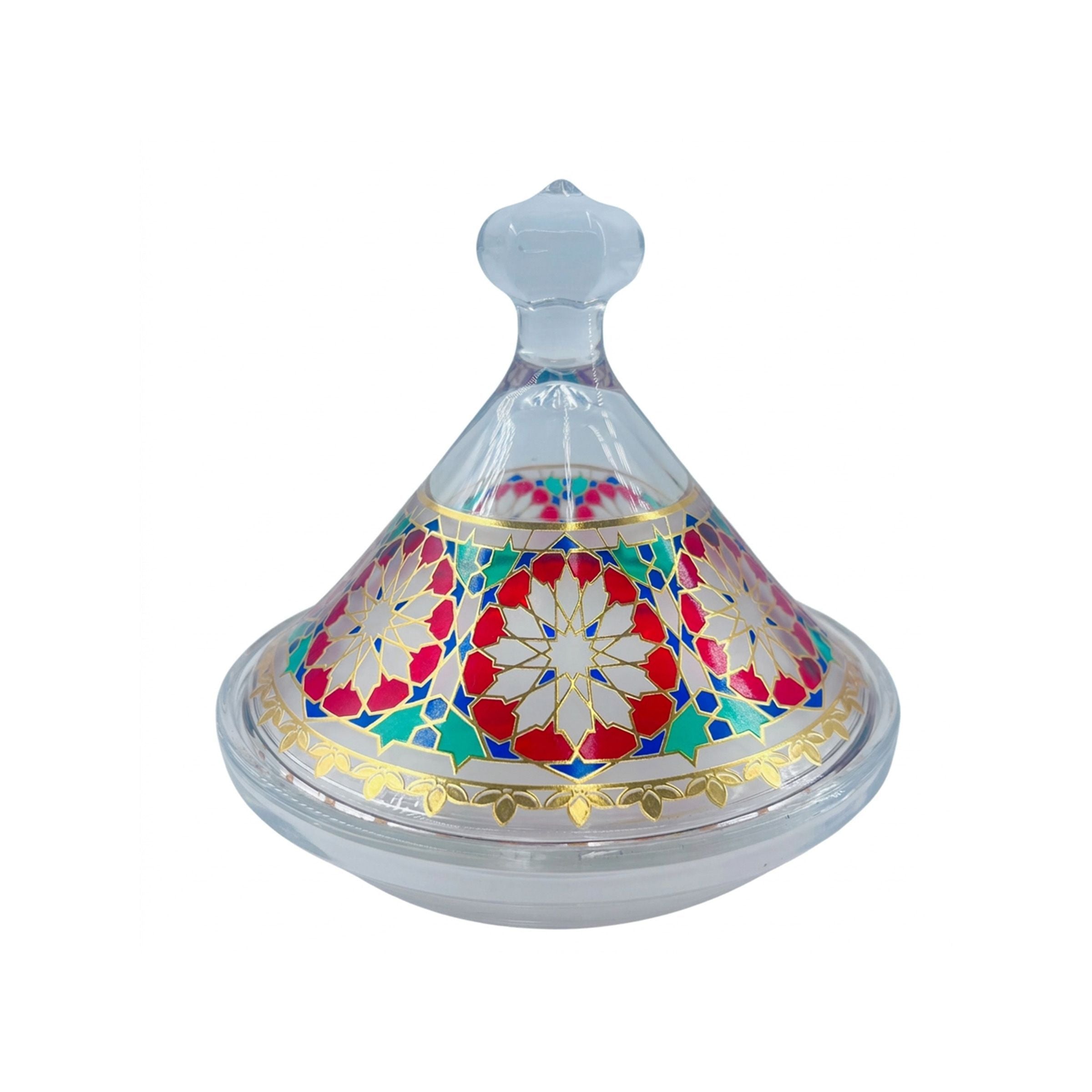 Glass Candy bowl with Lid TB015-F8