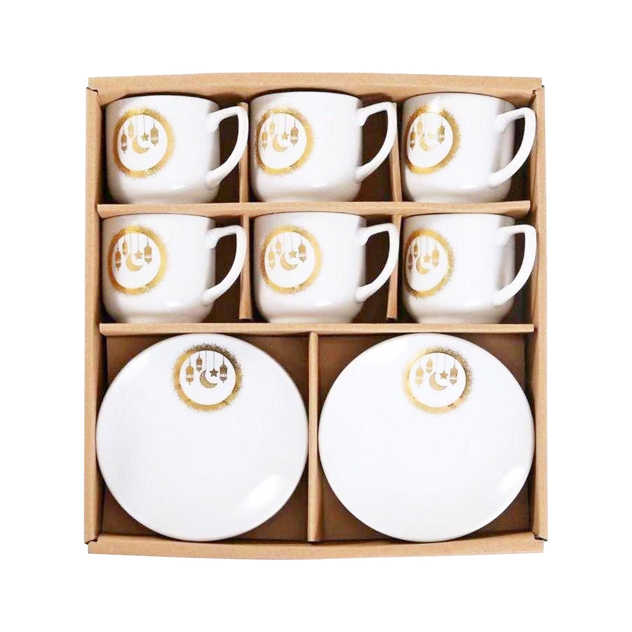 Ramadan Coffee Cup set 6 Cups/Saucers 100ml RM25-386