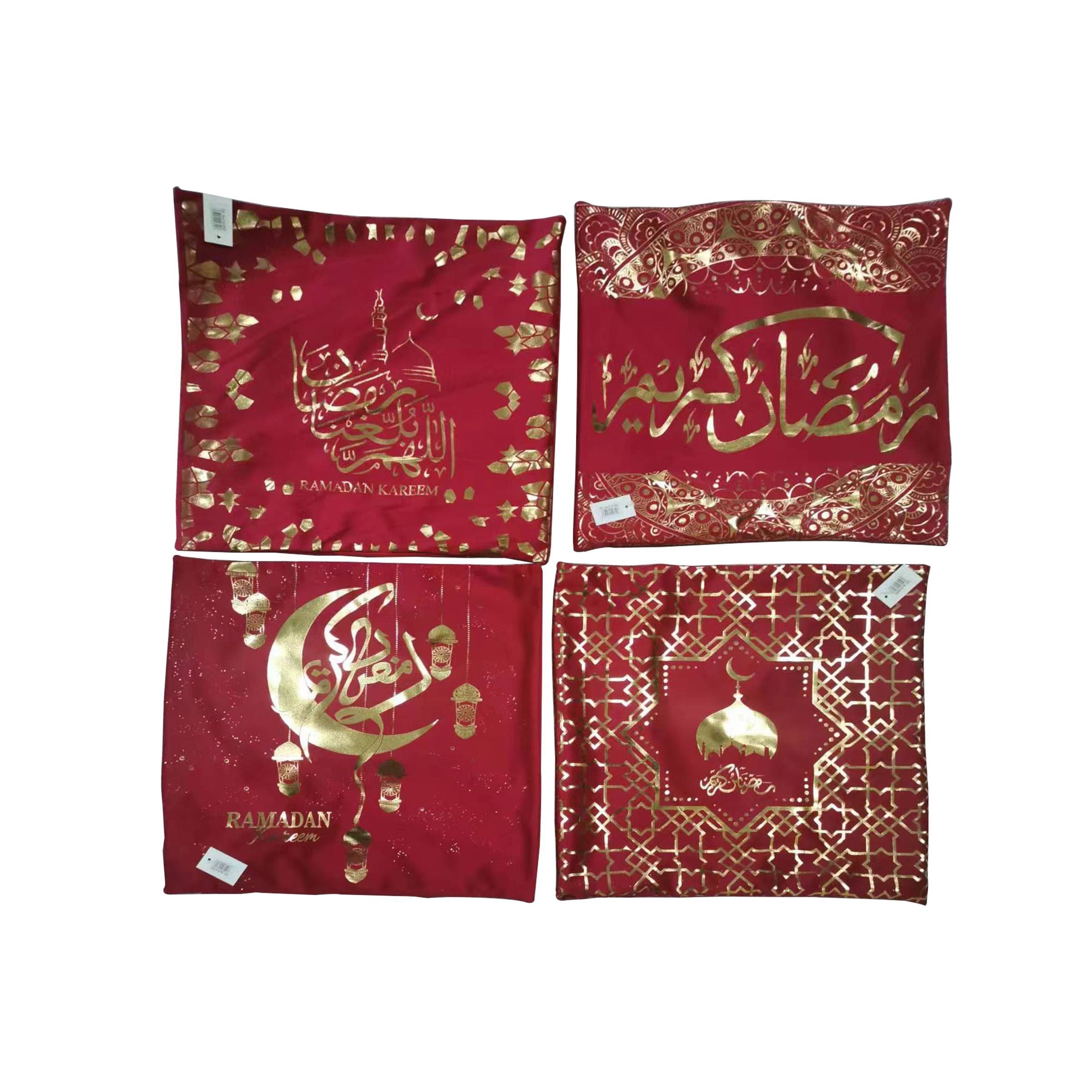 Ramadan Pillow( Red+Gold design)        PL43-RDG