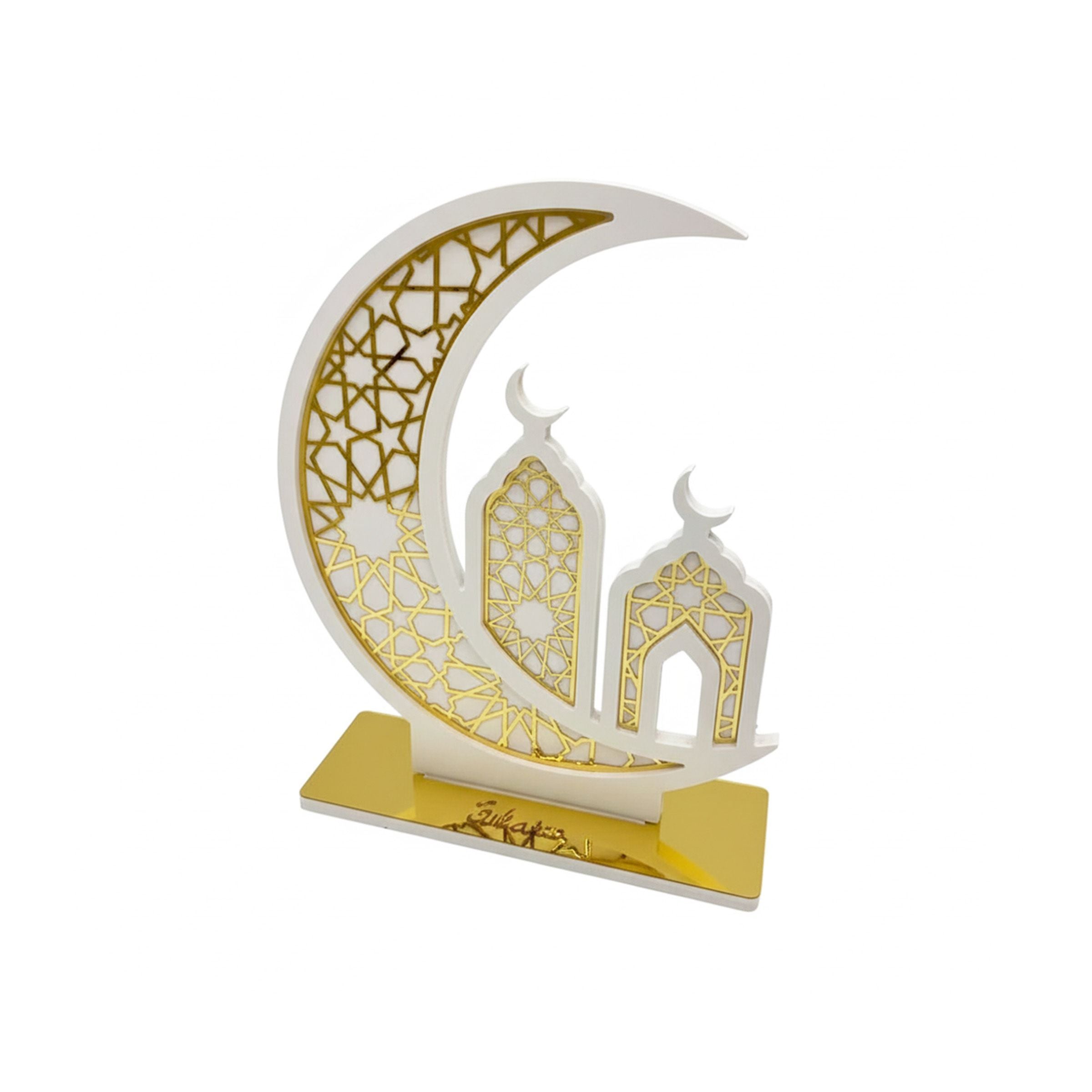 Ramadan Decor Mix color-White Gold/Black Gold 30x25cm(11.81x9.84inch) RM26-066