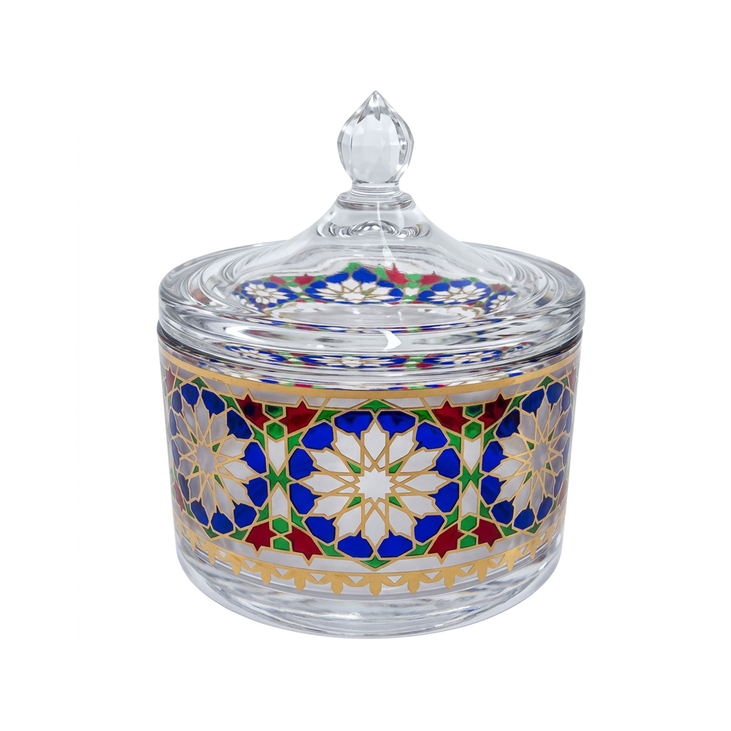 Glass Candy bowl with Lid TB106-F9