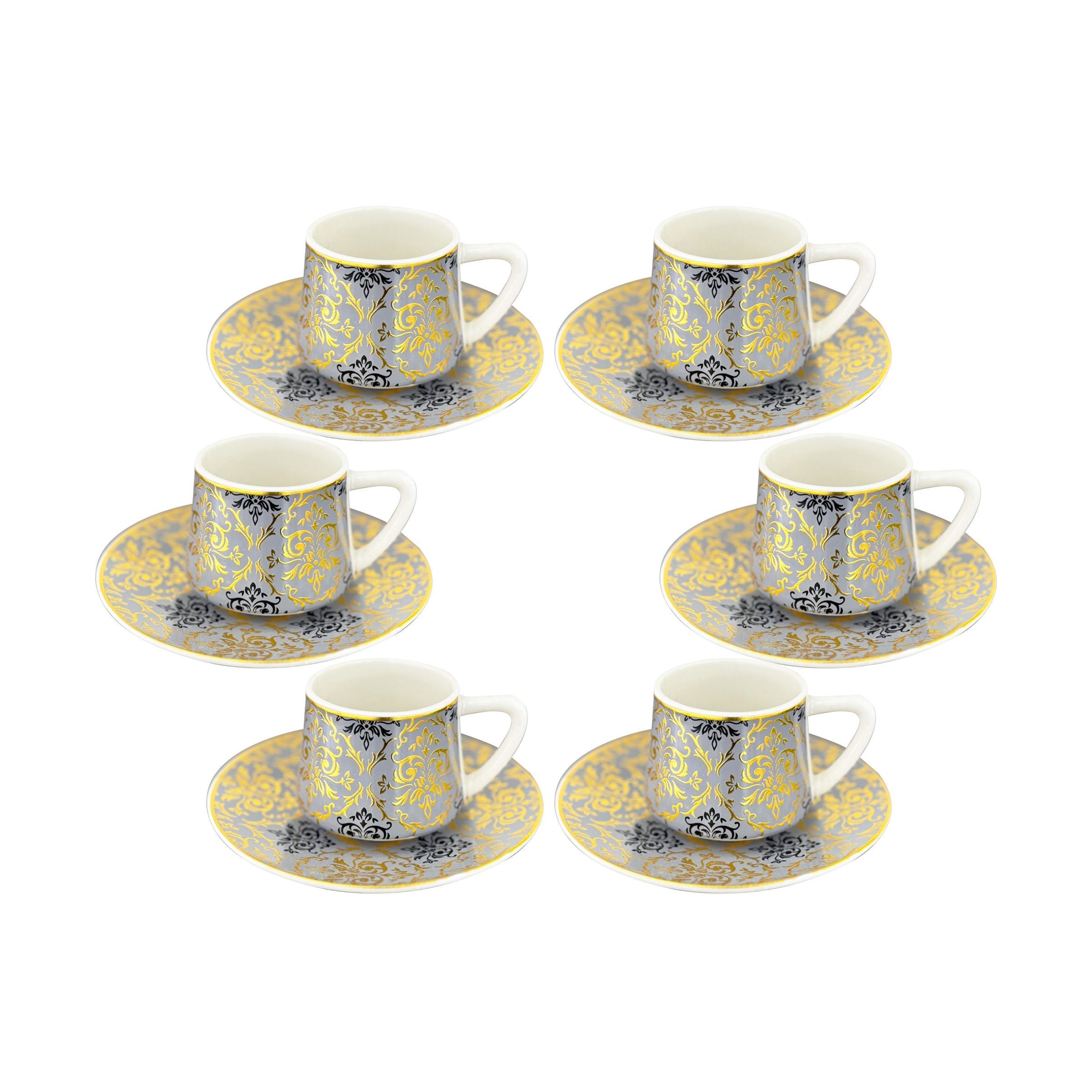 Coffee Cup 6 Set Cups/Saucers CCP6-S6