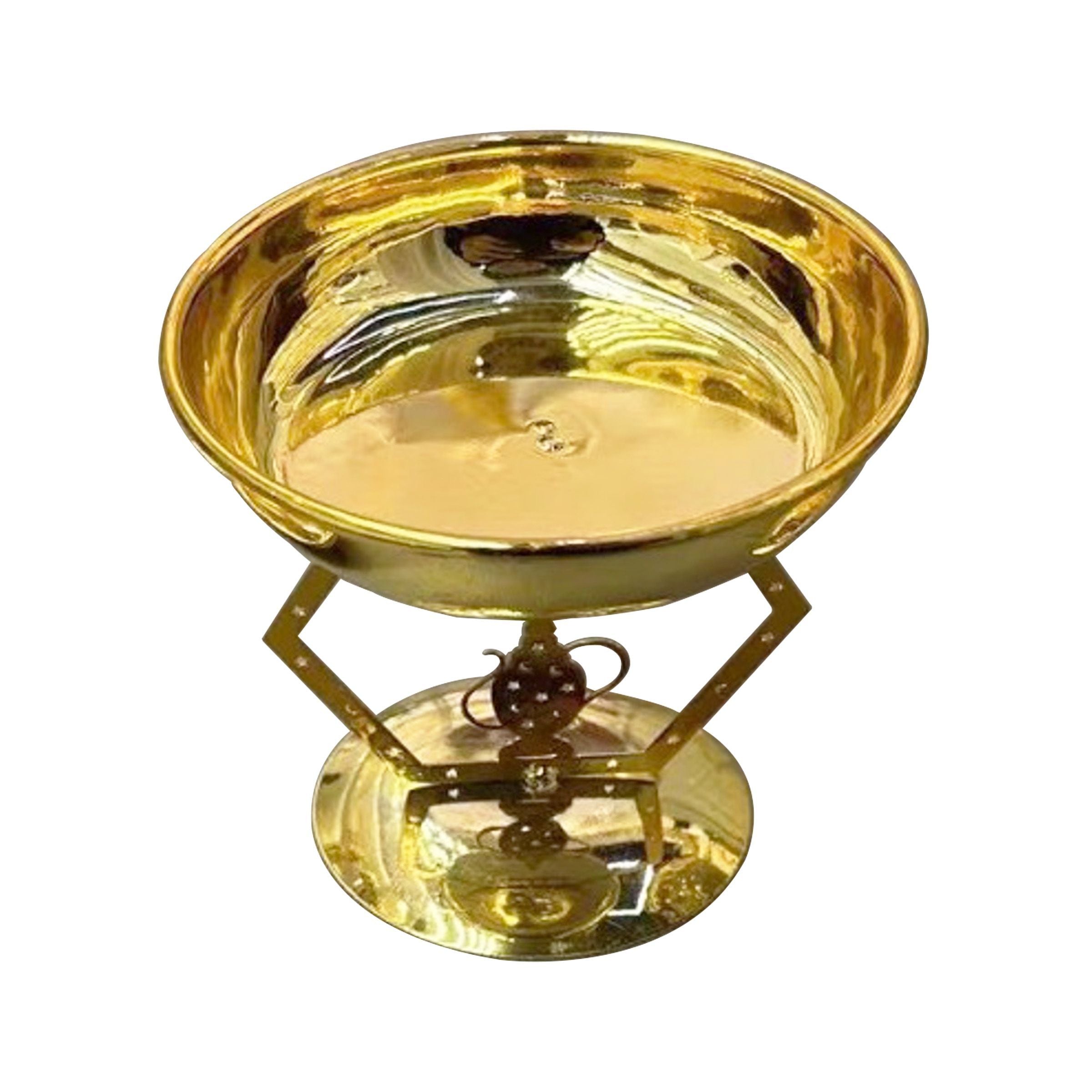 Ramadan Candy Tray with base Gold 11X1cm (4.33x0.394inch) RM25-238