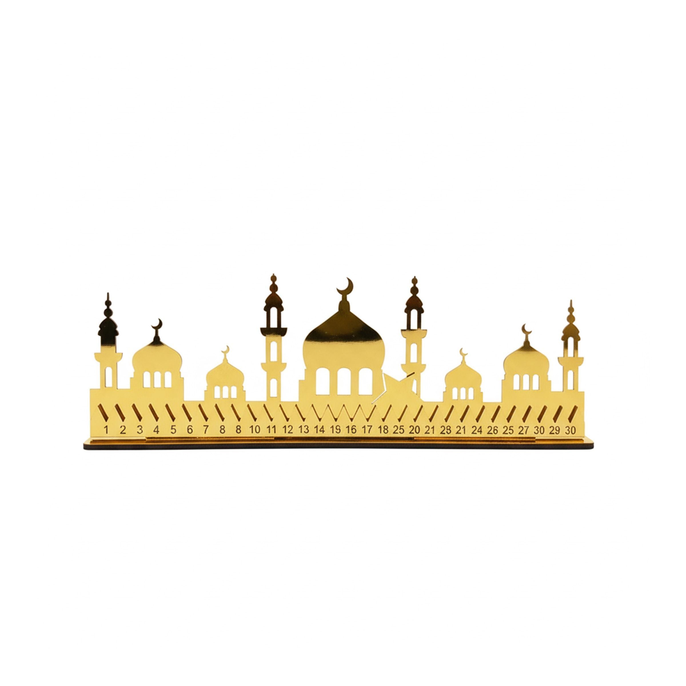 Ramadan Decor + Light Gold 60x20cm(23.62x7.87inch) RM26-067