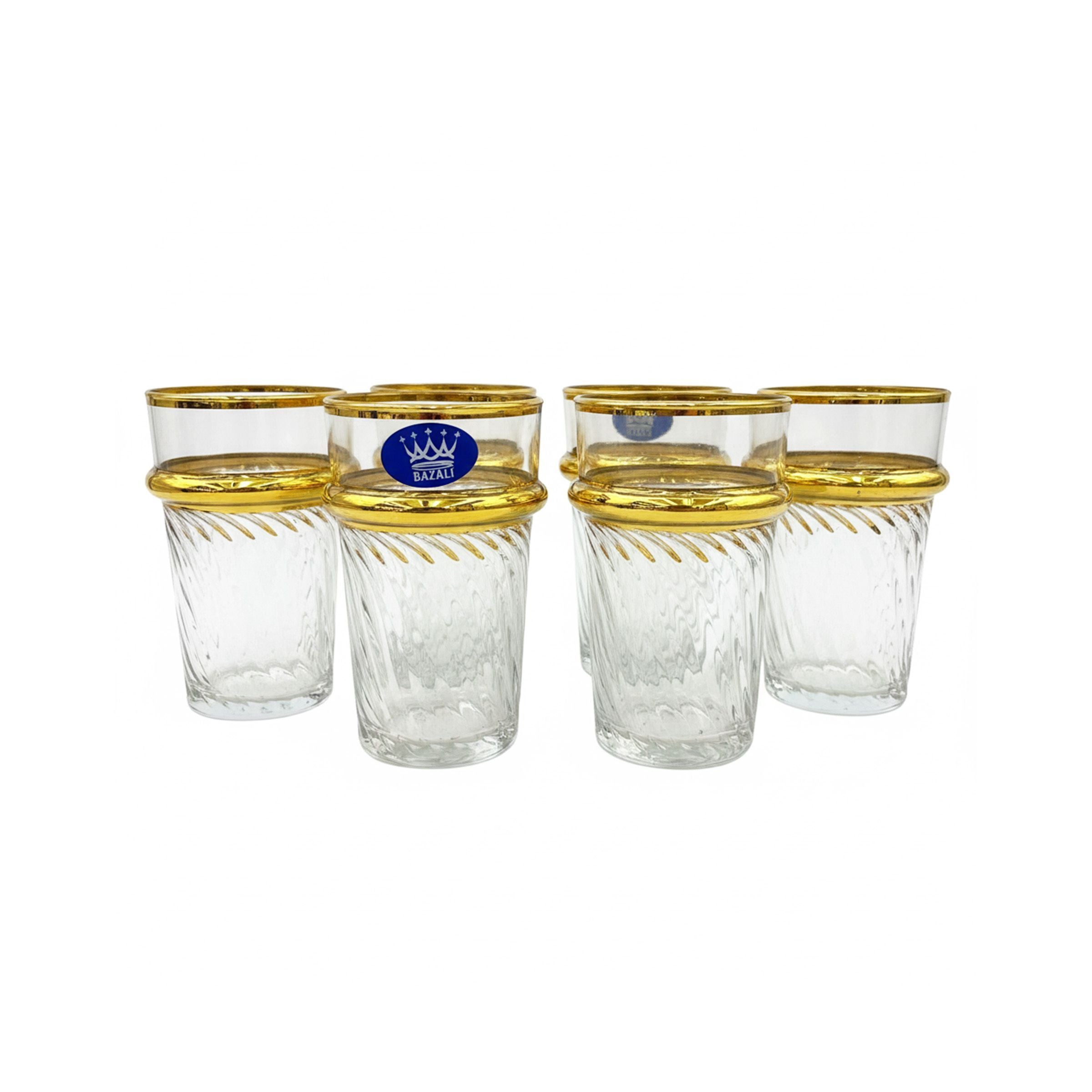Glass Tea Cup Set  6Cups ZA-404-002C