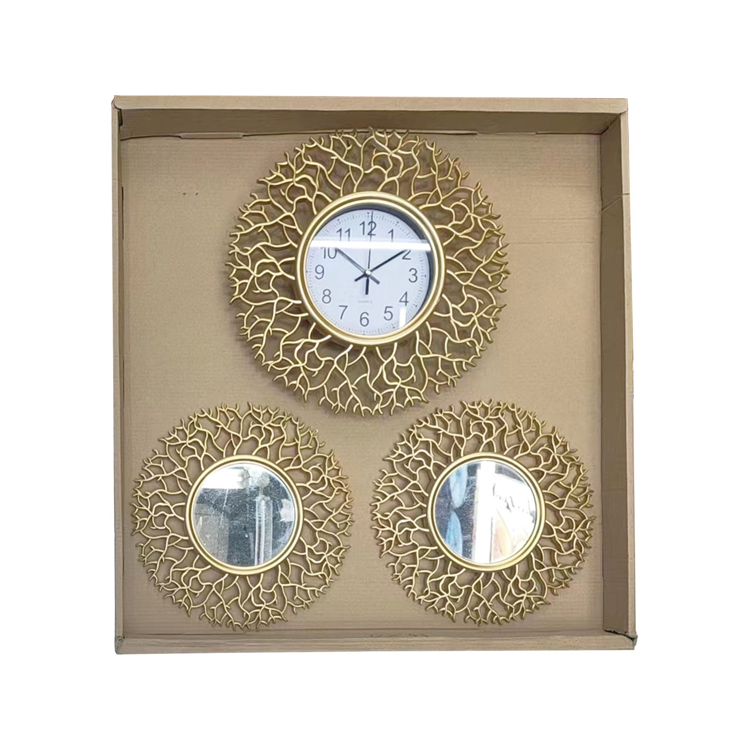 Wall Clock set Gold DX43-G