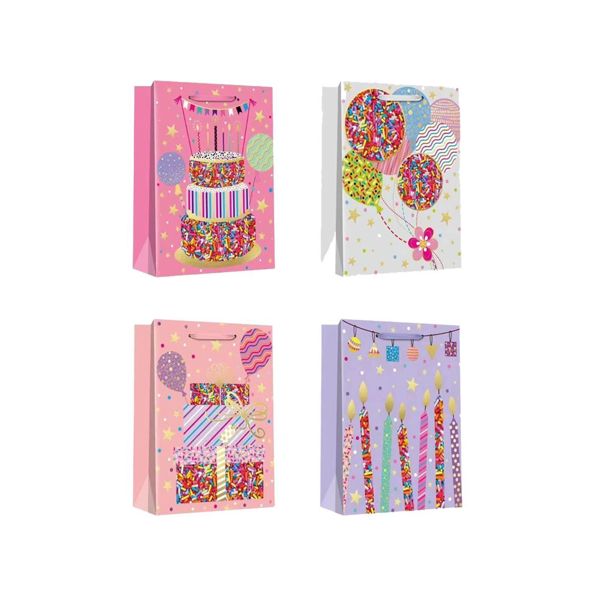 Gift Bag 32x26x12cm / 13"x10"x5" 12Pcs/Pack mix 4 designs GB-302