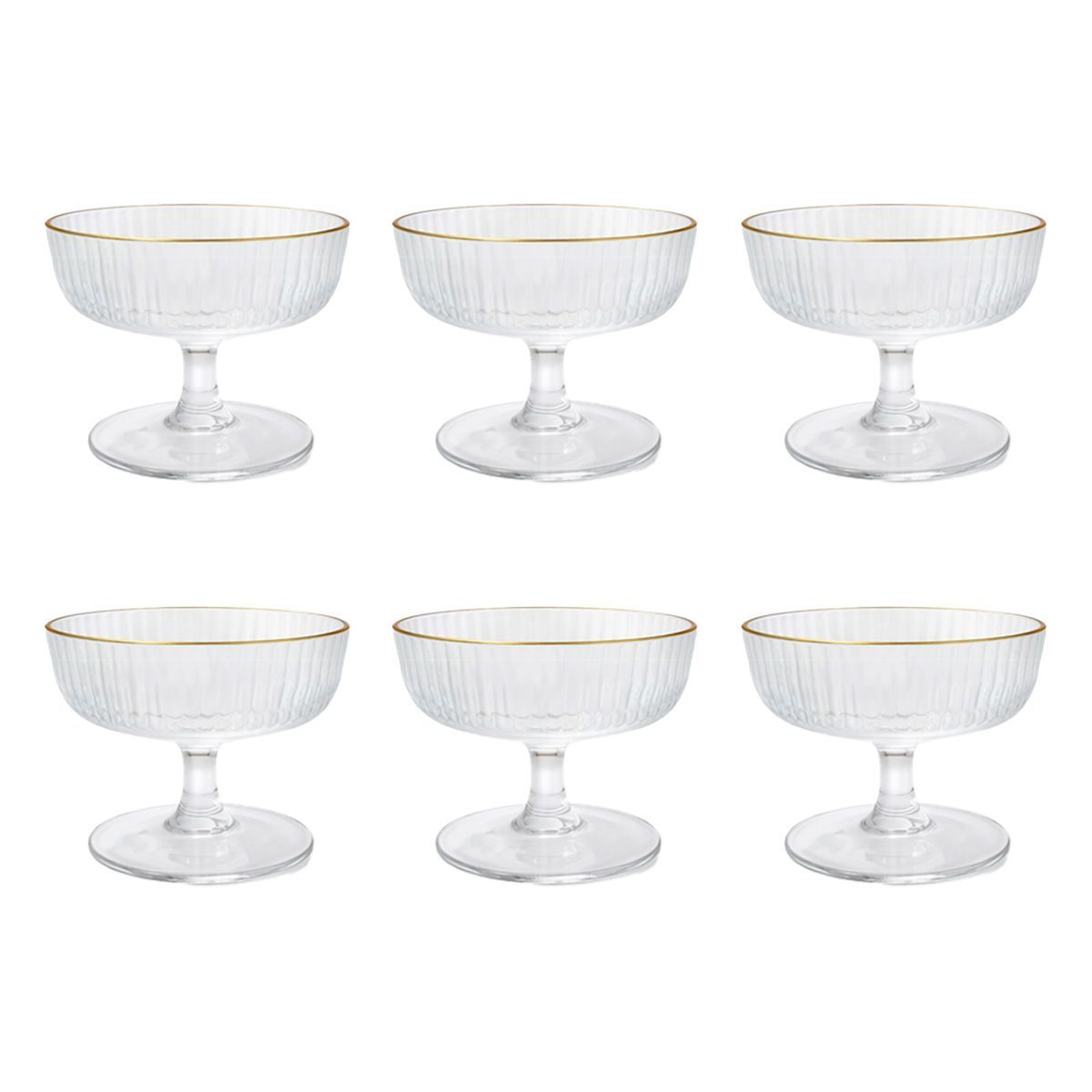 Glass Cup Set 6Pcs 7117