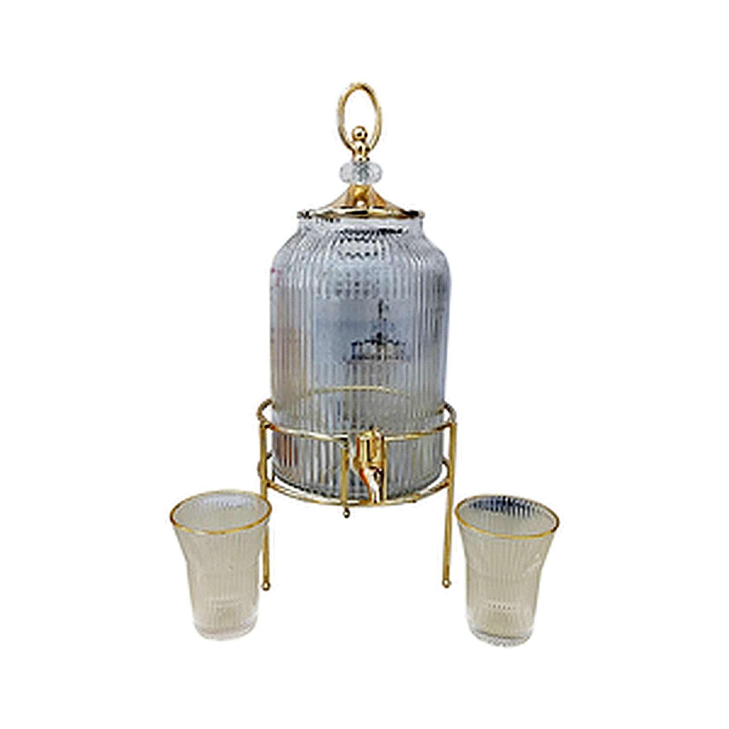 Juice Dispenser Set, 1 Jar/6 Glass Cups 4L 1523