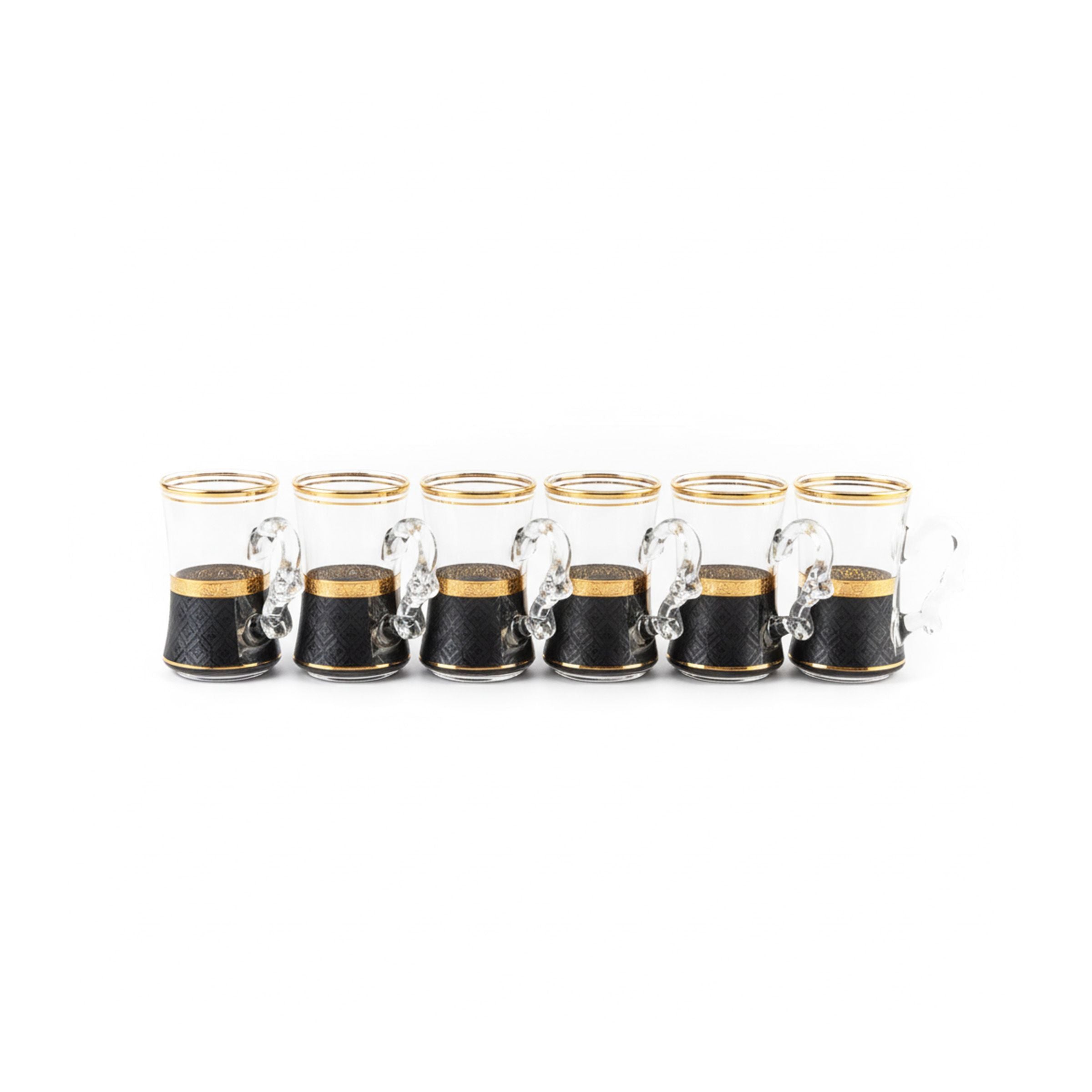 Glass Tea Cup Set 6Pcs 024-6FGD-41