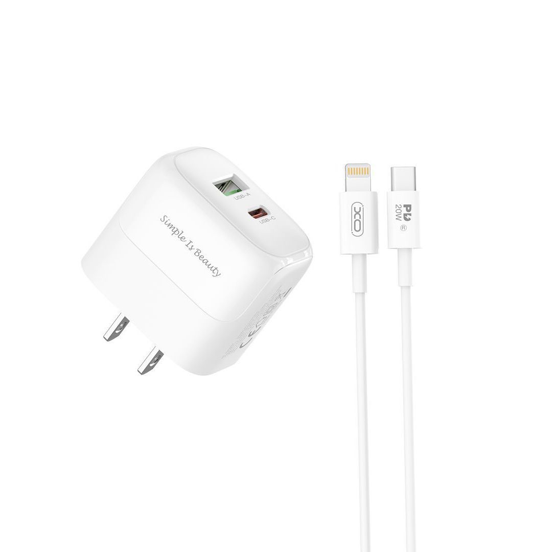 Wall Charger + C to Lightning Cable Set