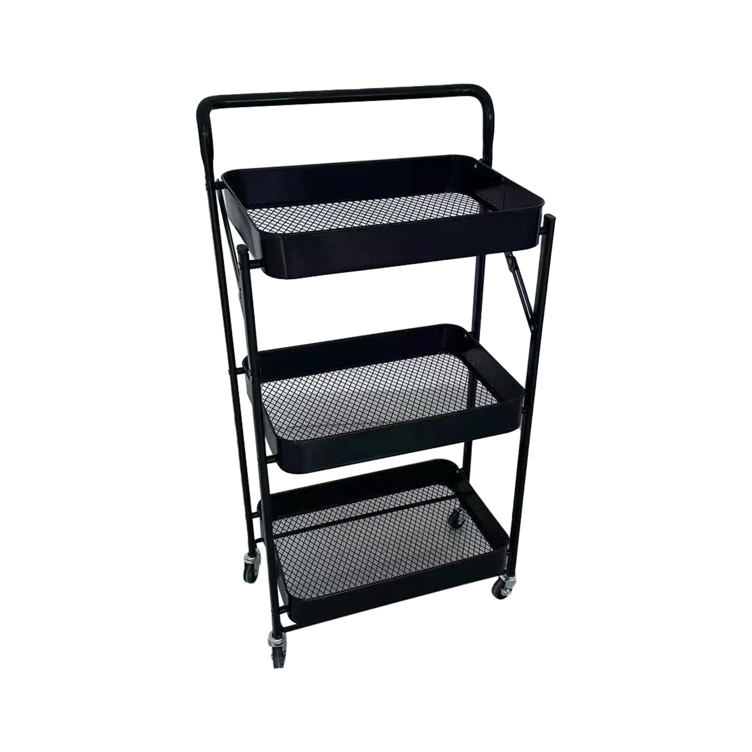 Storage Basket 3Layers Black 86.5x37x42cm(34.06x14.57x16.54inch)  SR-B3(8A4)