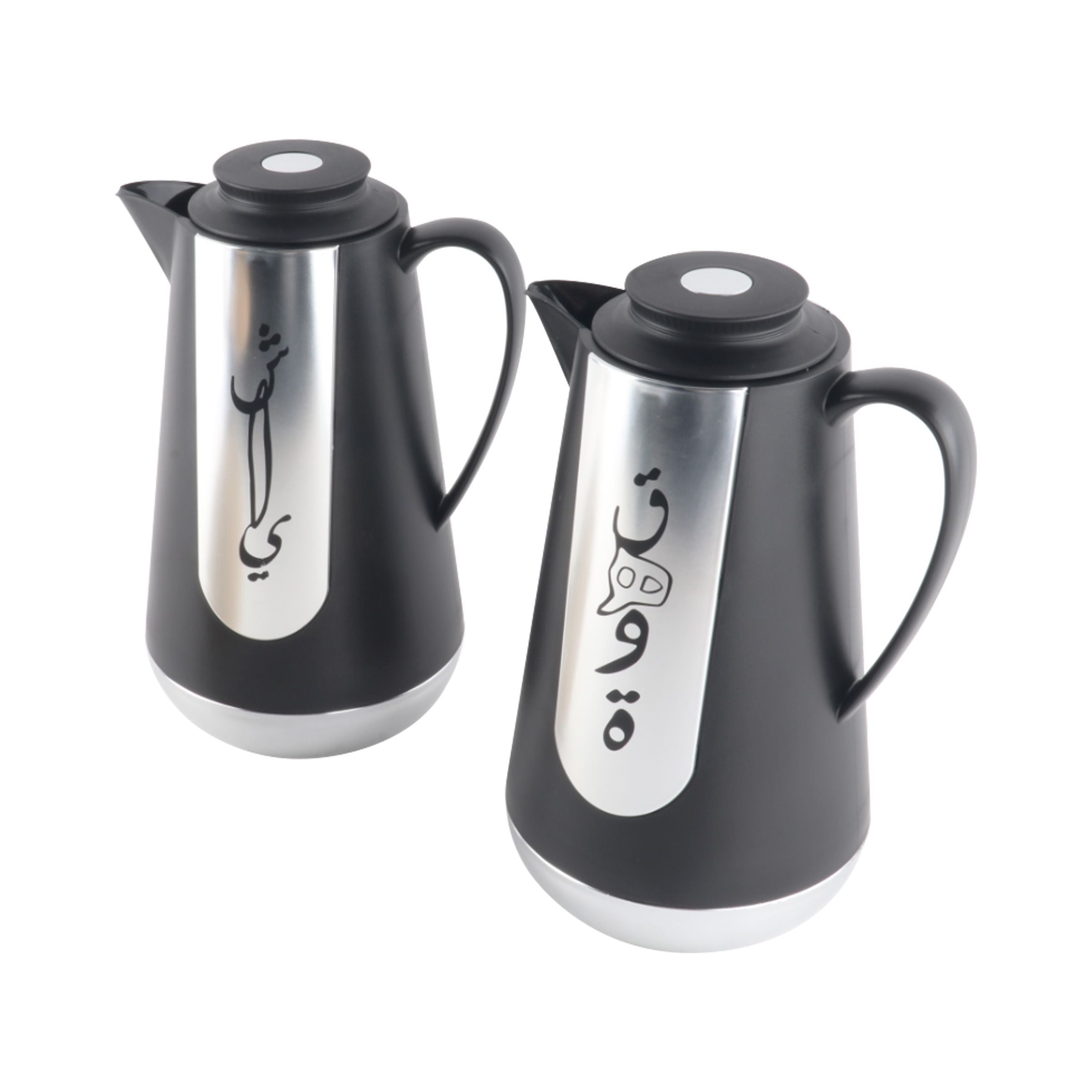 Vacuum Flask 2pcs/set 1L Black With Silver EJS-070SB-CT