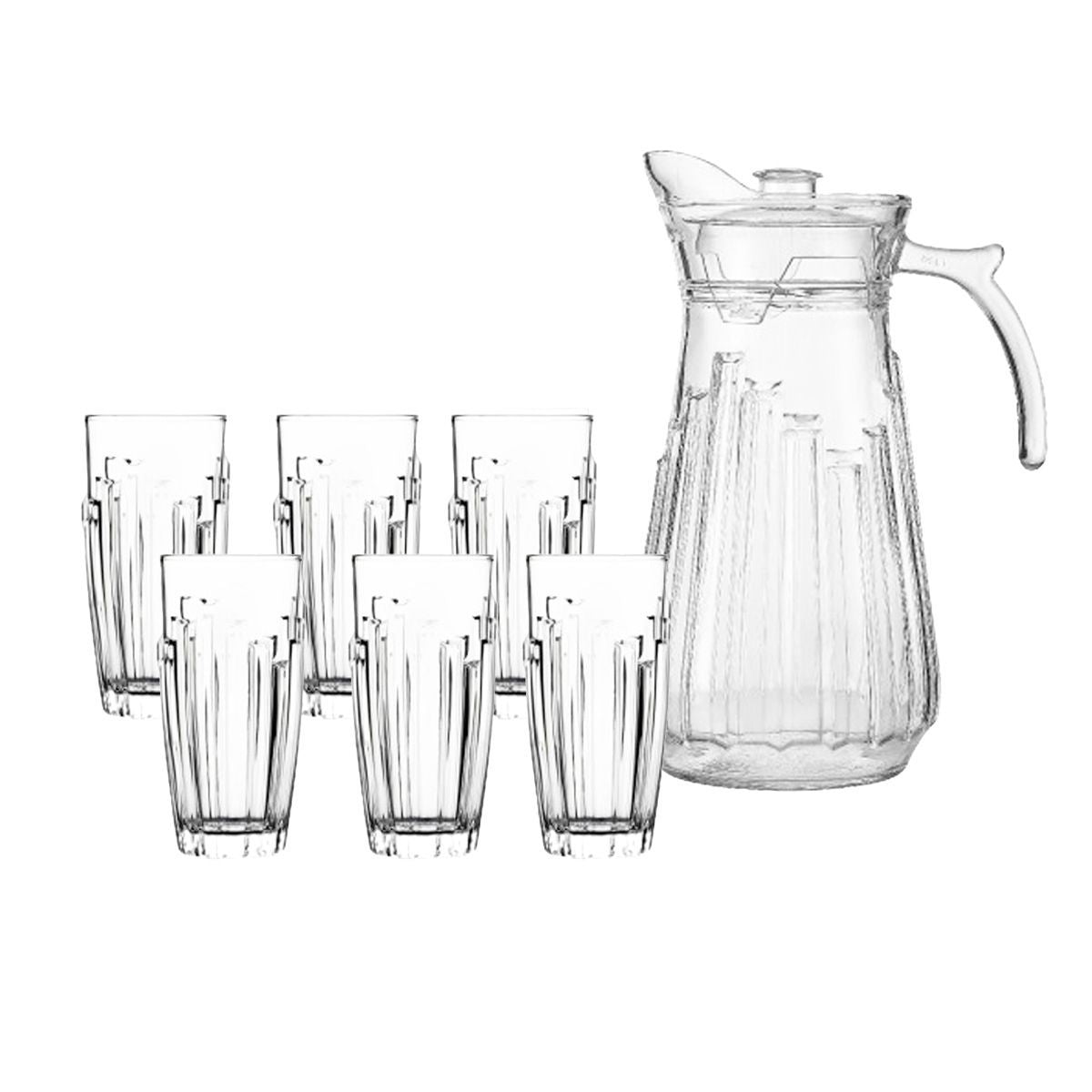 Glass Jar set-1Jar+6Cups YZH-43C/L7