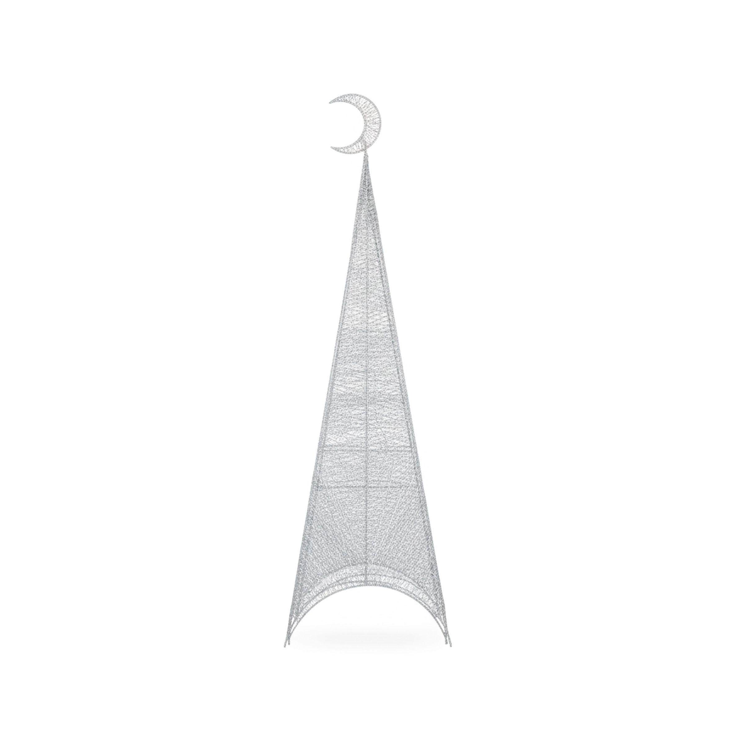 Ramadan Statue Pyramid LED 210cm(82.68inch)/100L Silver RM26-009