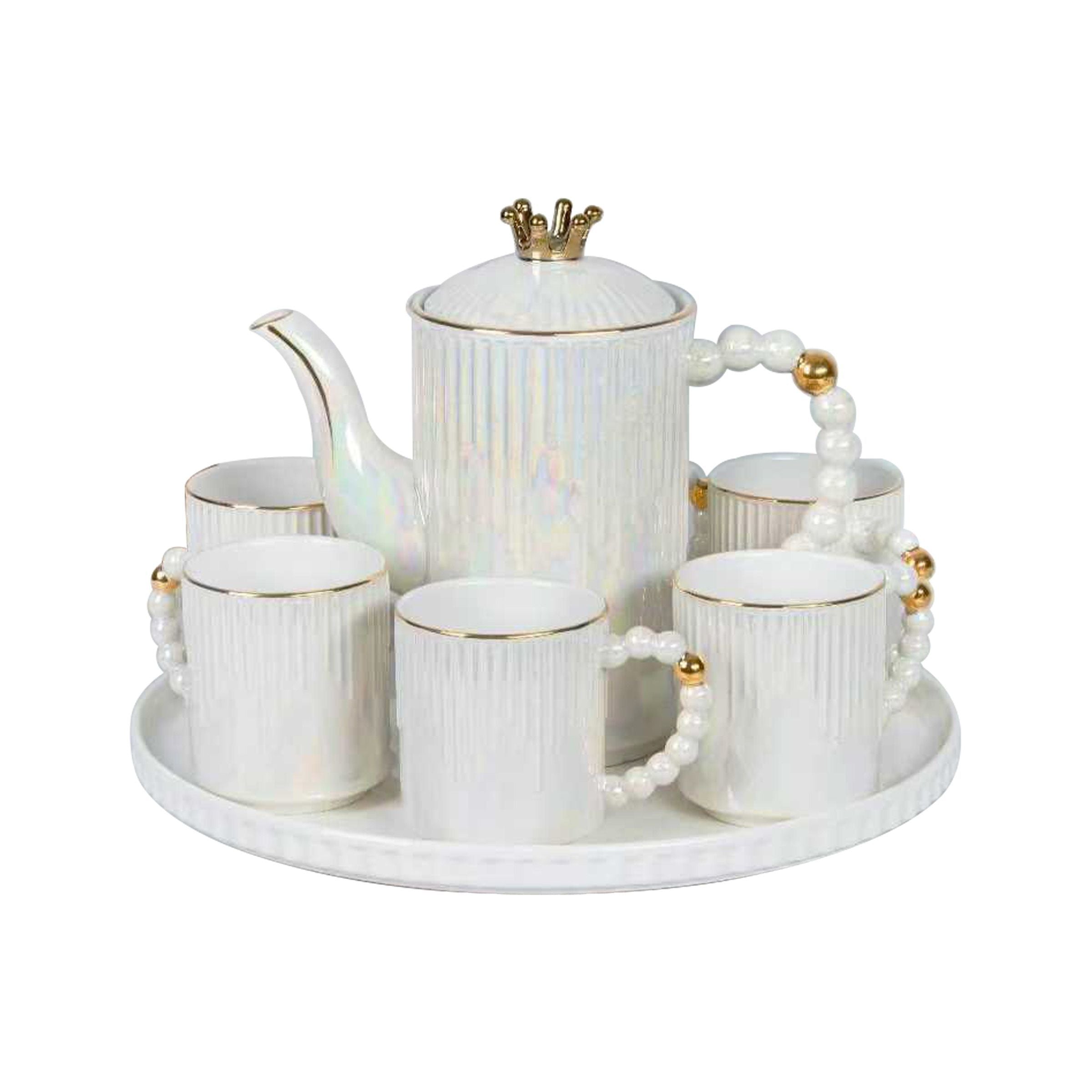 Tea Cup 8 Set Cup/Pot/Tray YCG-039B-1