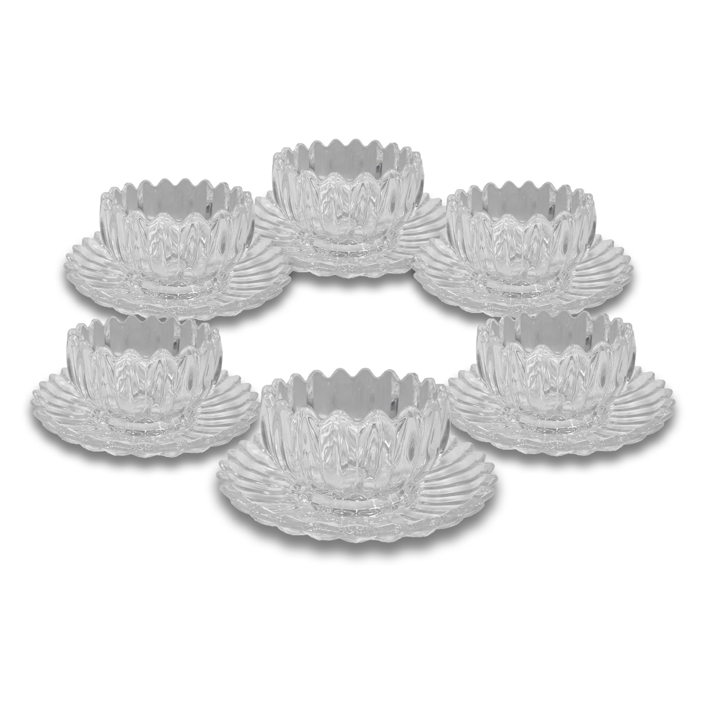 Glass Ice Cream Bowl 6Pcs Set JX-12040JNW (6c5)