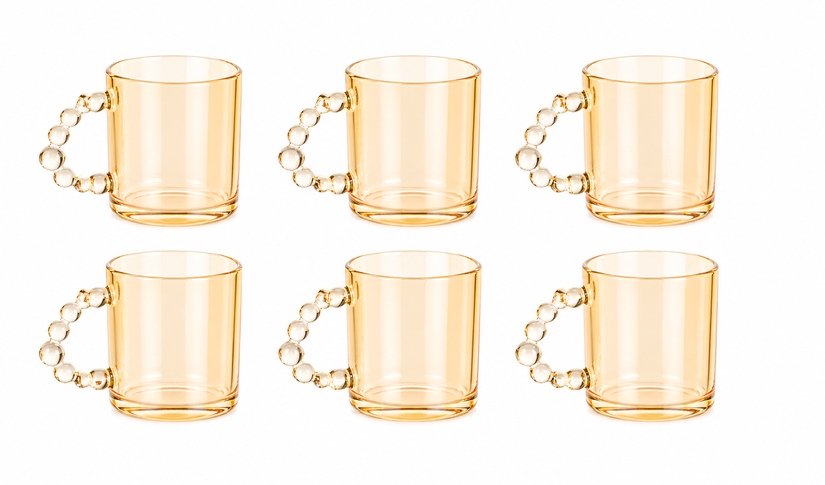 Glass Tea Cup set-6Pcs X6603-6