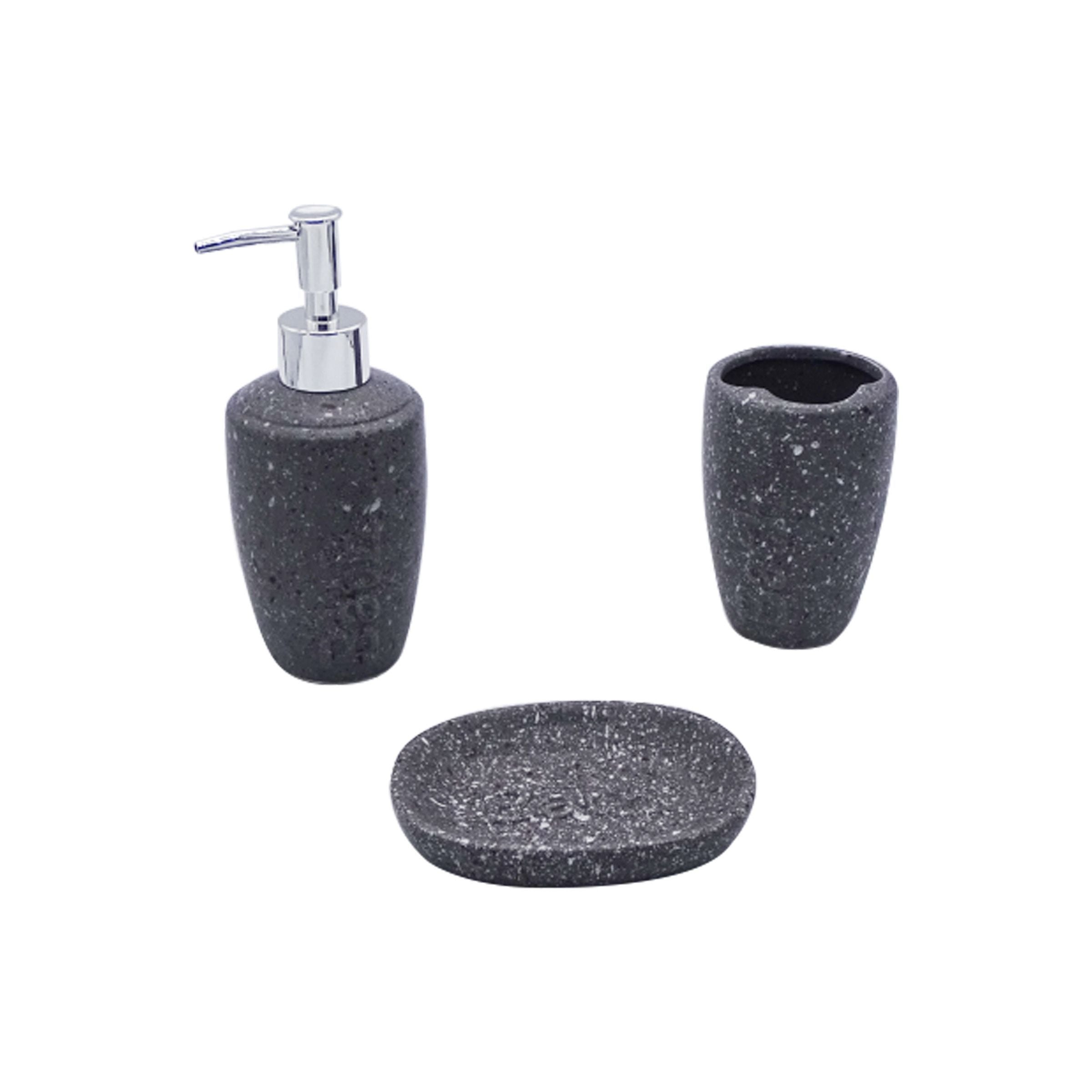 Bathroom Set-3Pcs Grey BTB3-5