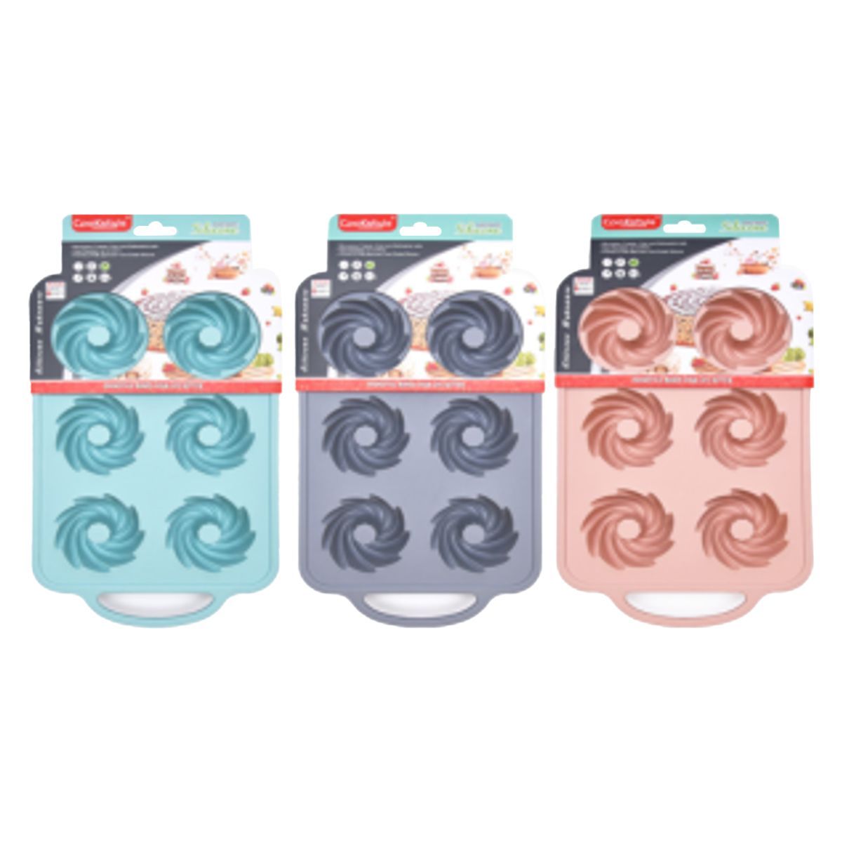 Silicone Cupcake Mold Tray 6 hole SC2110