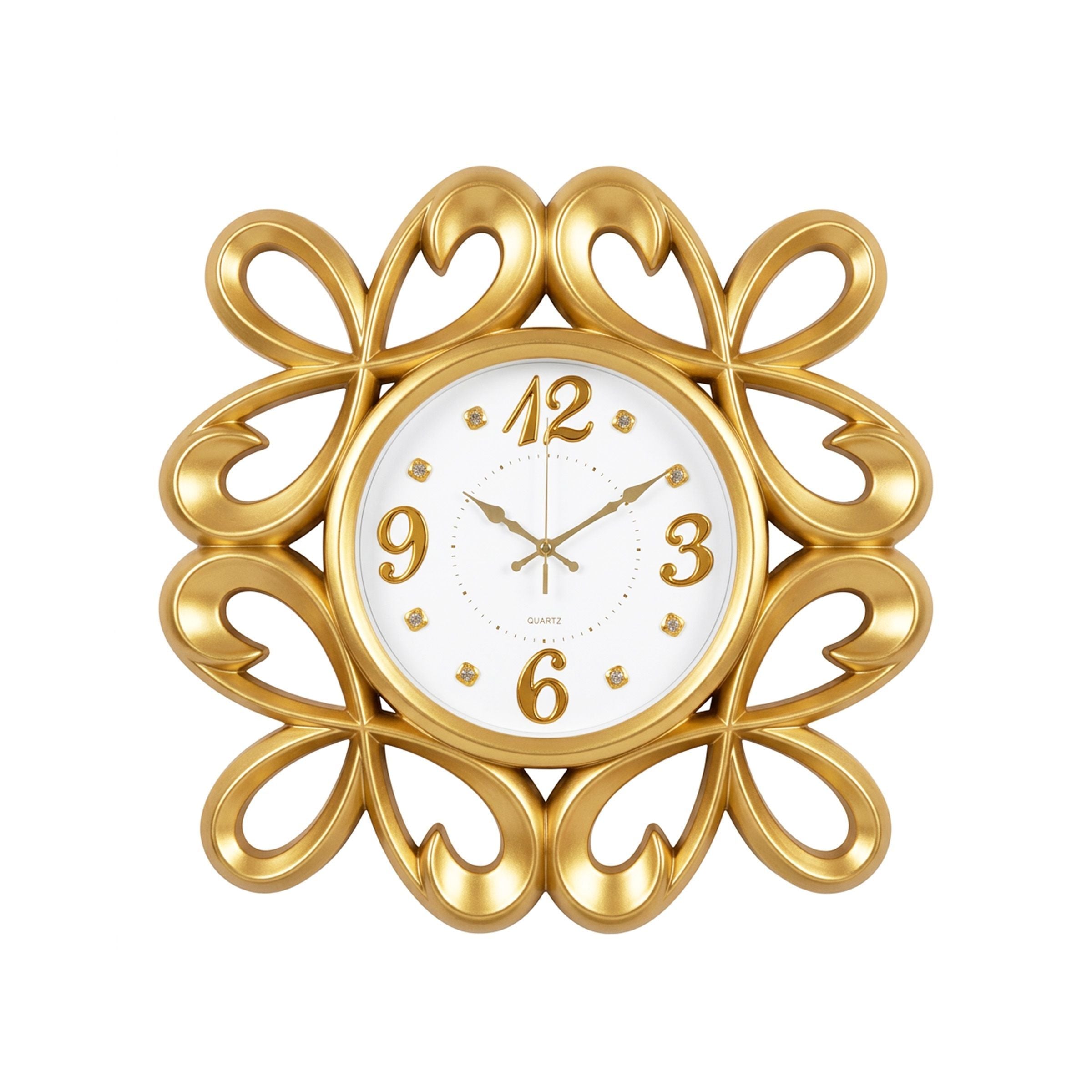 Wall Clock-Gold 44x44cm(17.32x17.32inch) A46G