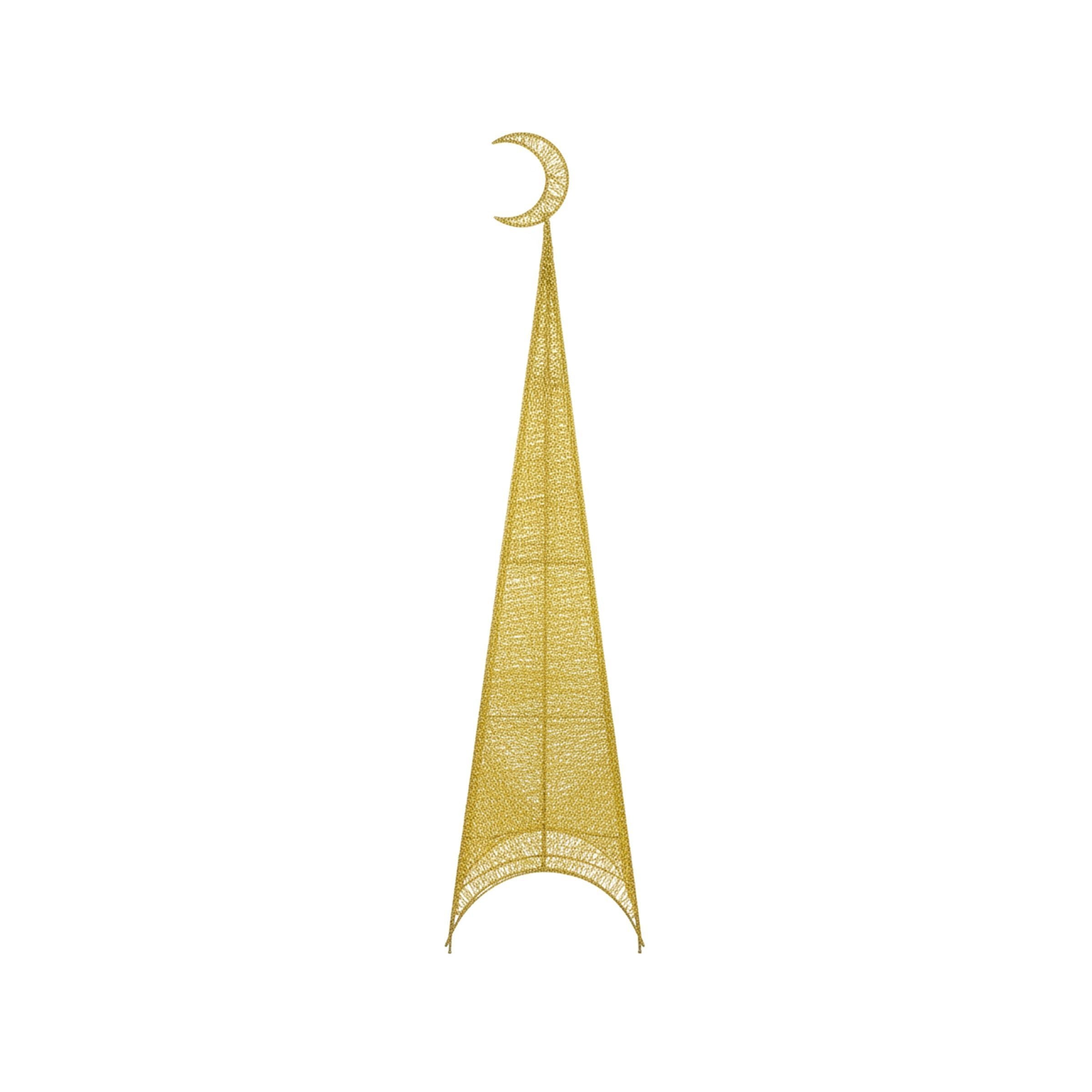 Ramadan Statue Pyramid LED 210cm(82.68inch)/100L Gold RM26-008