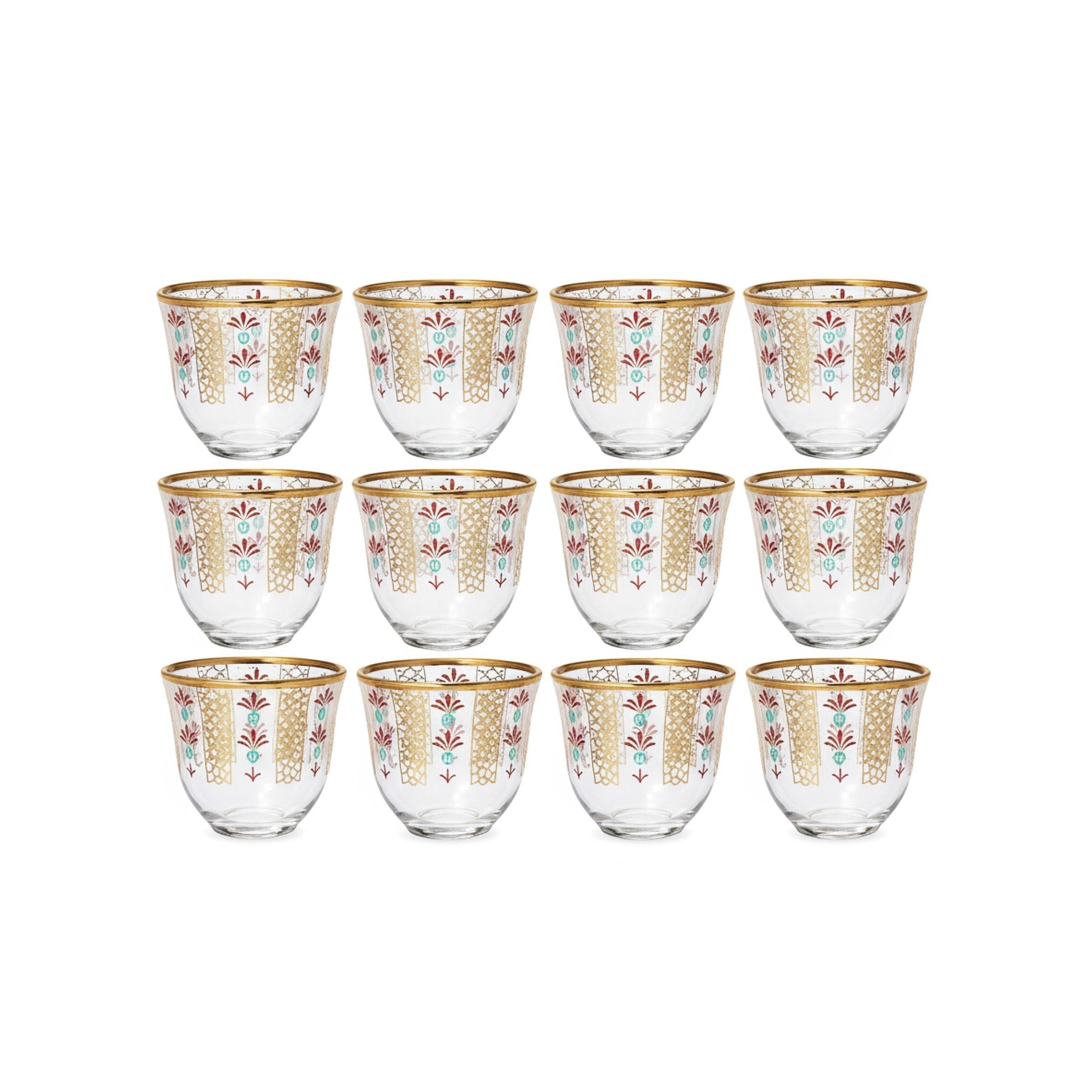Arabic Coffee Glass Cup set-12Pcs HC-C1037-65