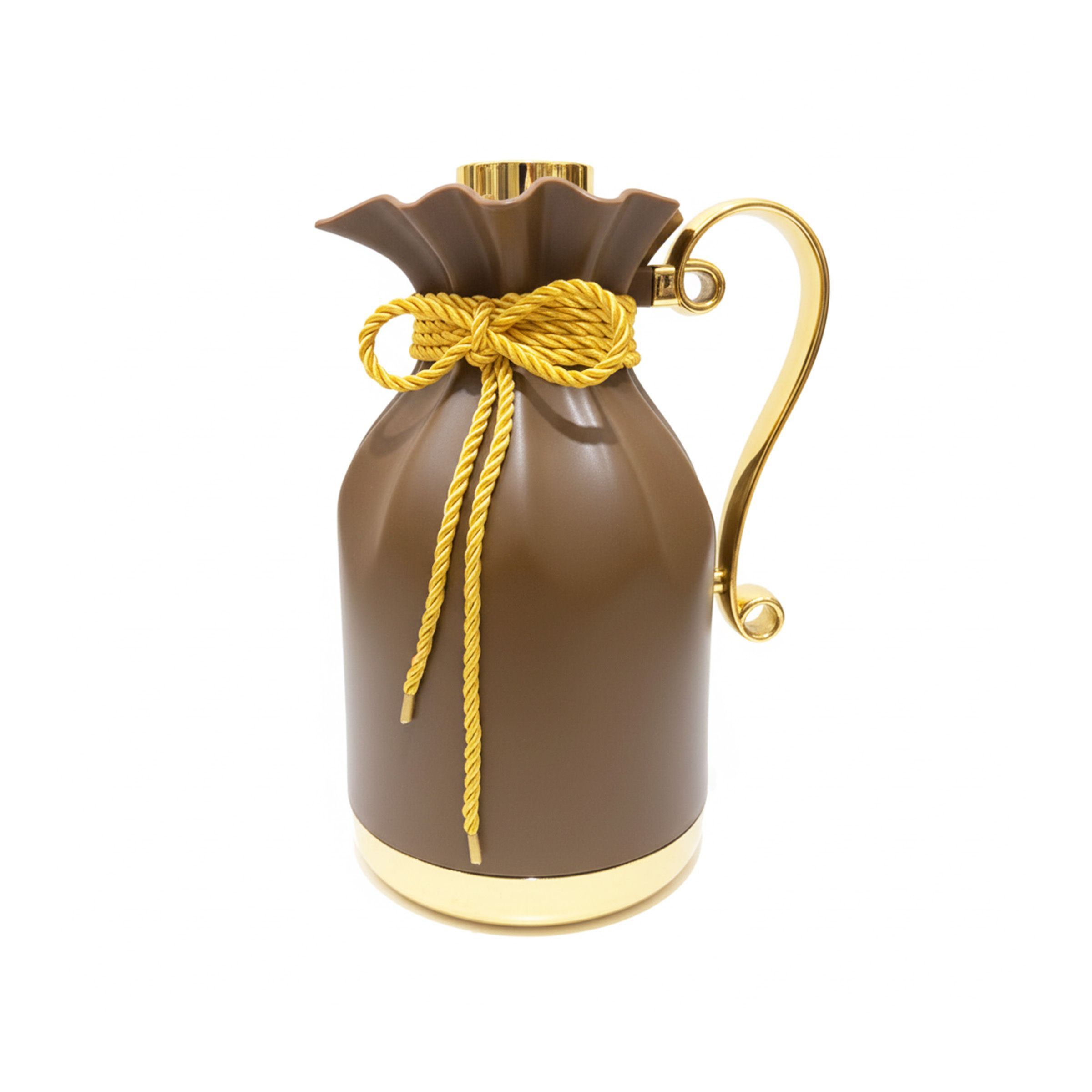 Vacuum Flask 1.0L Coffee brown+Gold VF310CG