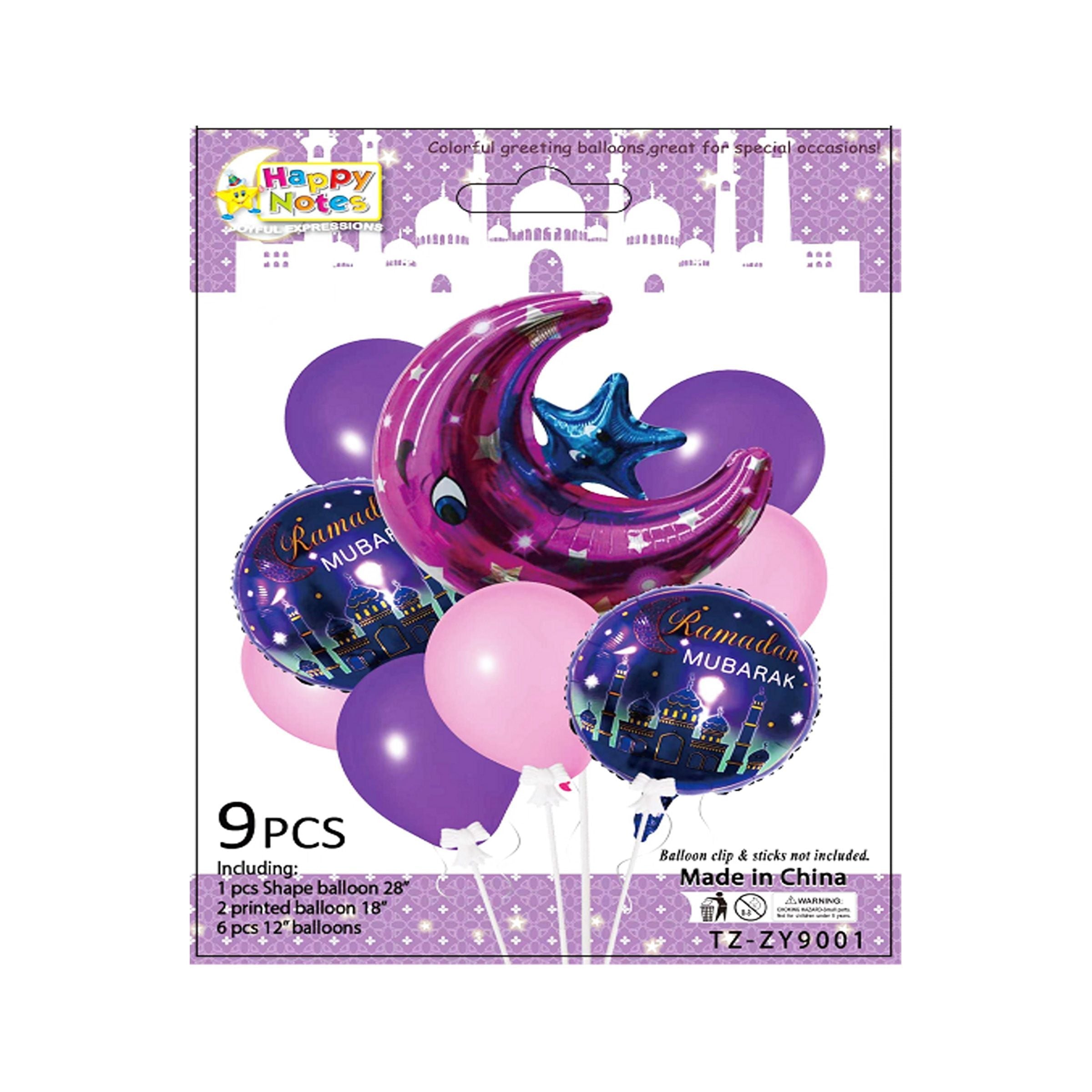 Ramadan Balloon set (1Pc 28"/ 2Pcs18"/6Pcs 12") RM26-116