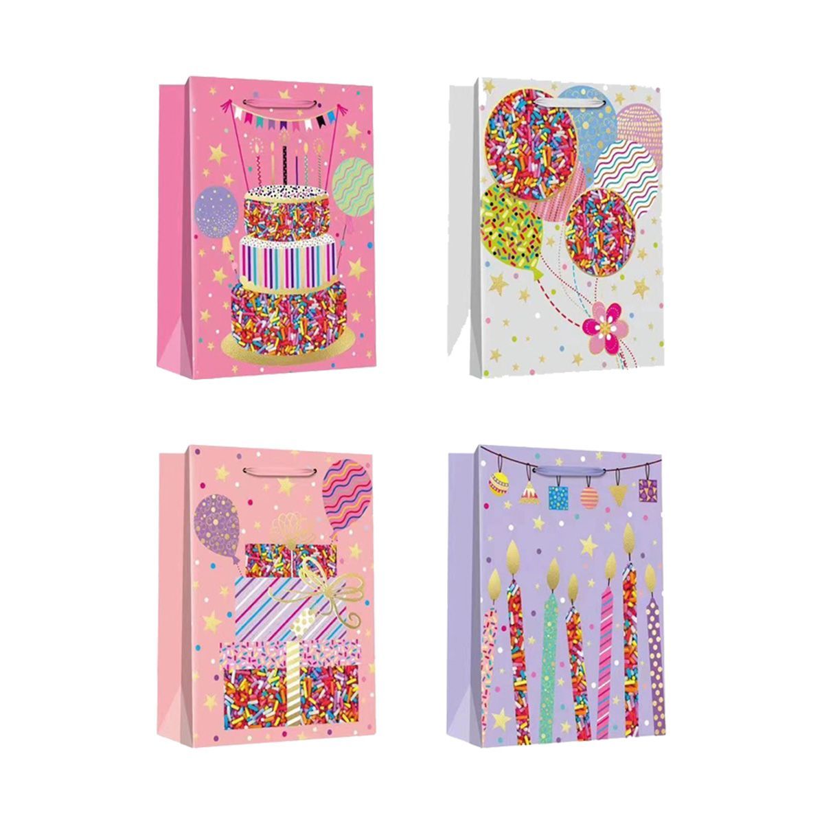 Gift Bag 44x31x12cm / 17"x12"x5" 12Pcs/Pack mix 4 designs GB-303