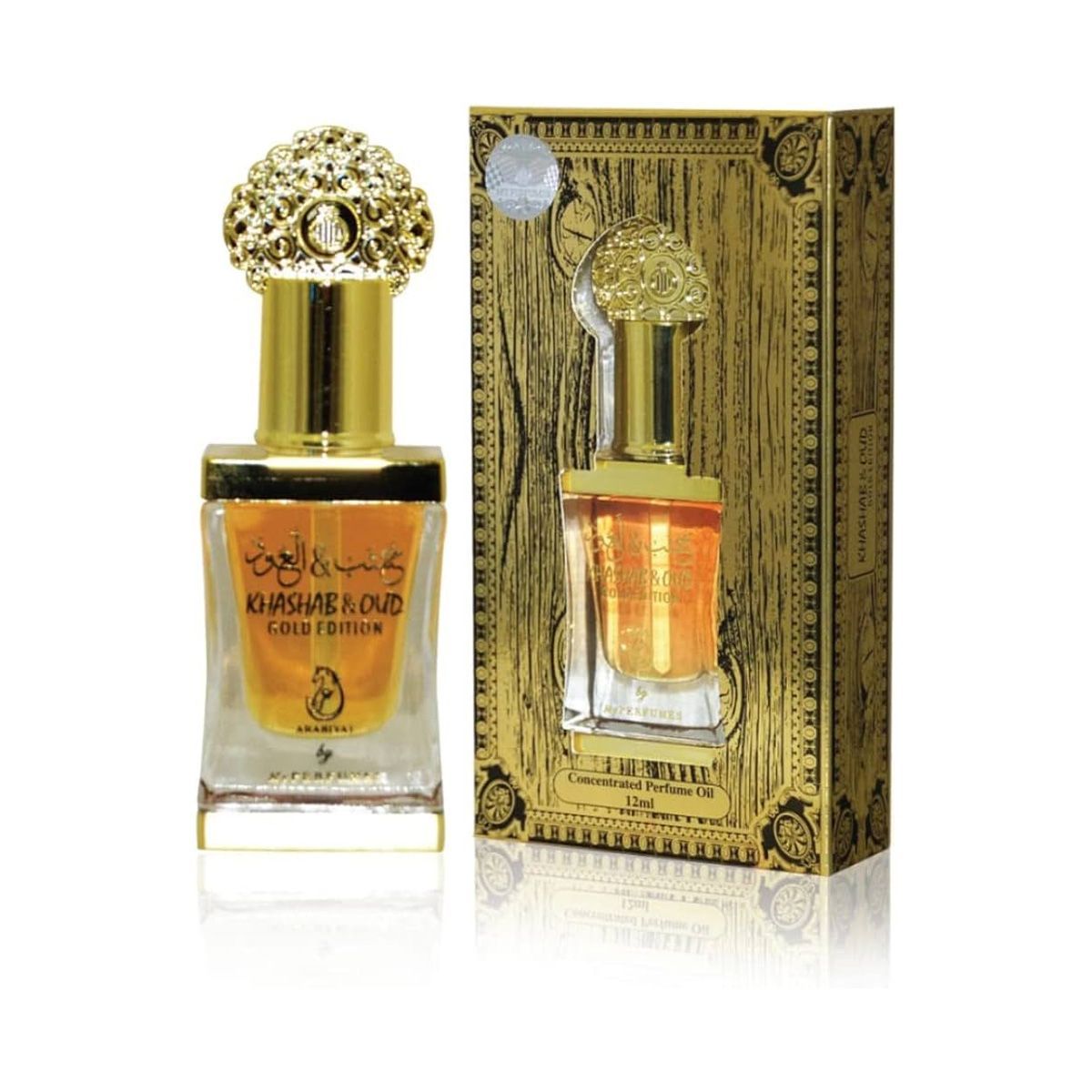 Concentrated Perfume Oil Khashab& Oud gold12ml