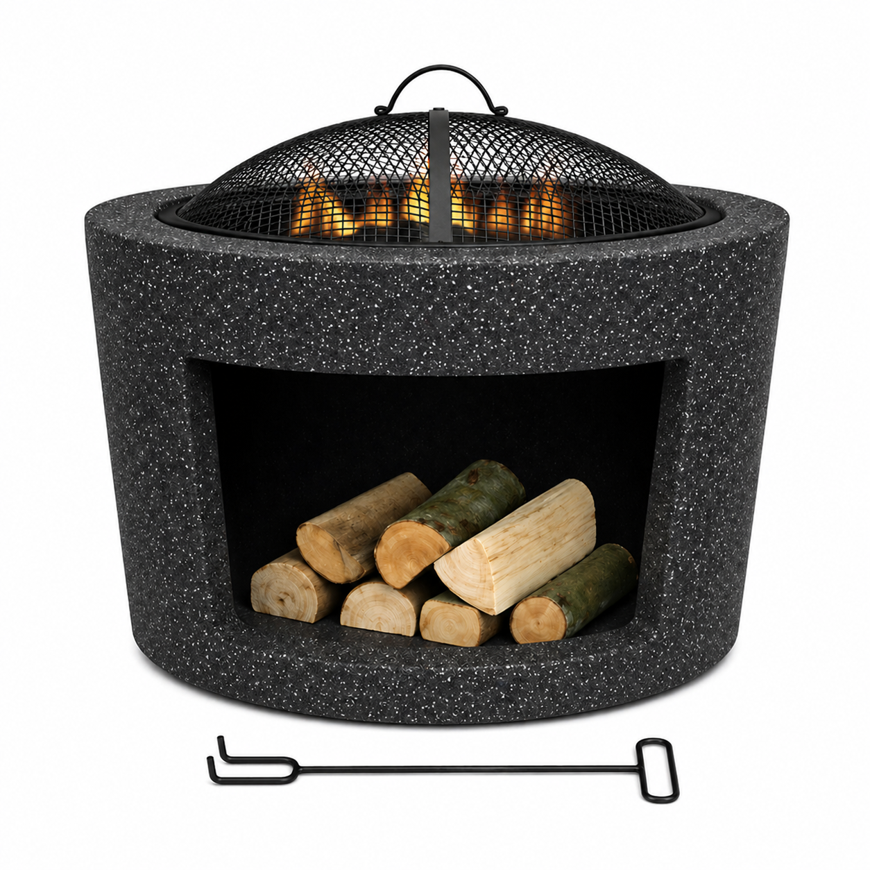 Barbecue Oven 52x52x54cm (20.47x20.47x21.26inch) Black R231304-2