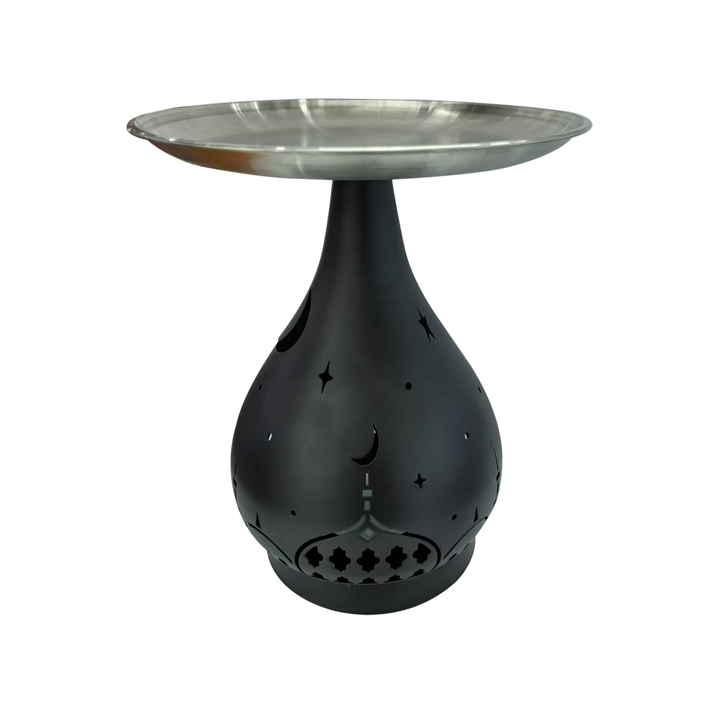 Ramadan Lantern with Tray 13x13x23cm RM25-184