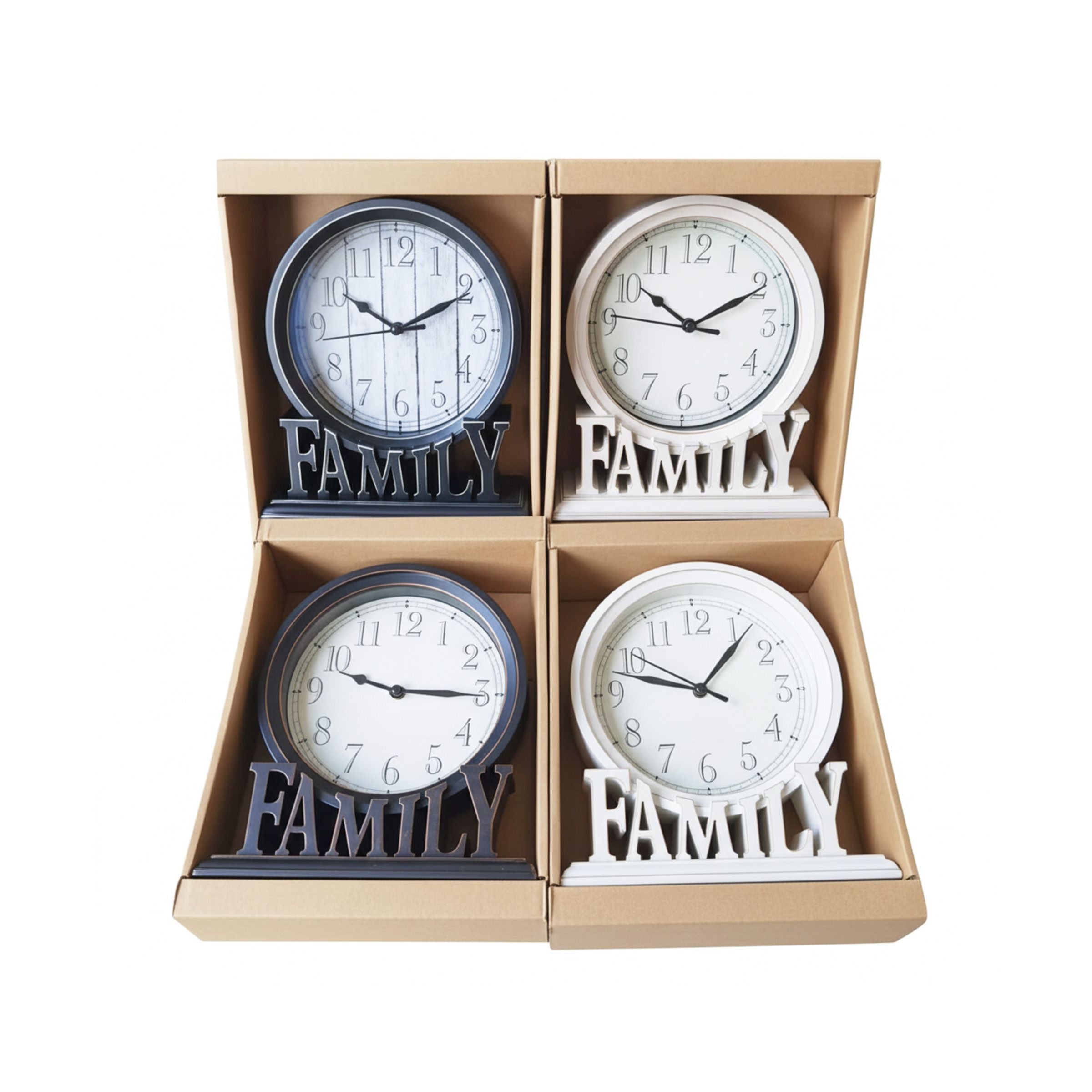 Desk Clock Mix colors 20.5x18.2x6.2cm (8.07x7.17x2.44inch) 2968#
