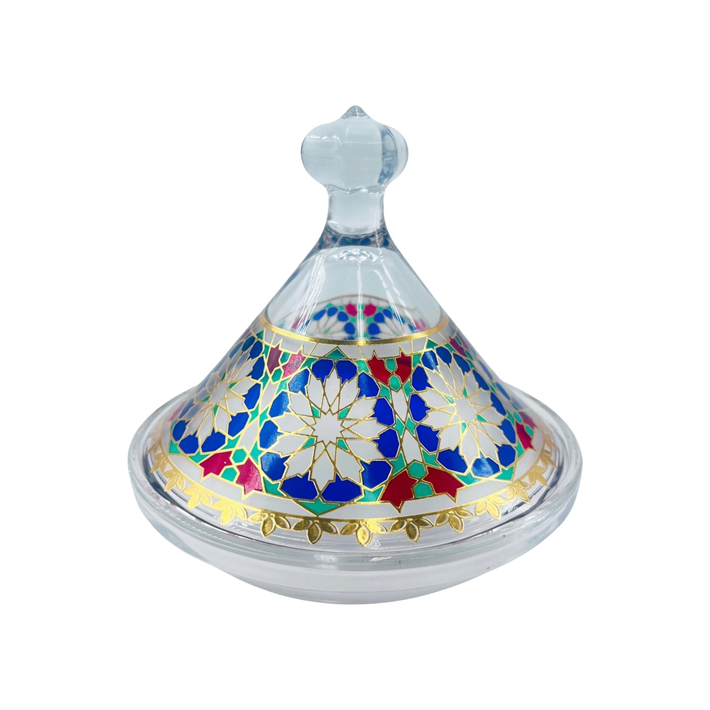 Glass Candy bowl with Lid TB015-F9