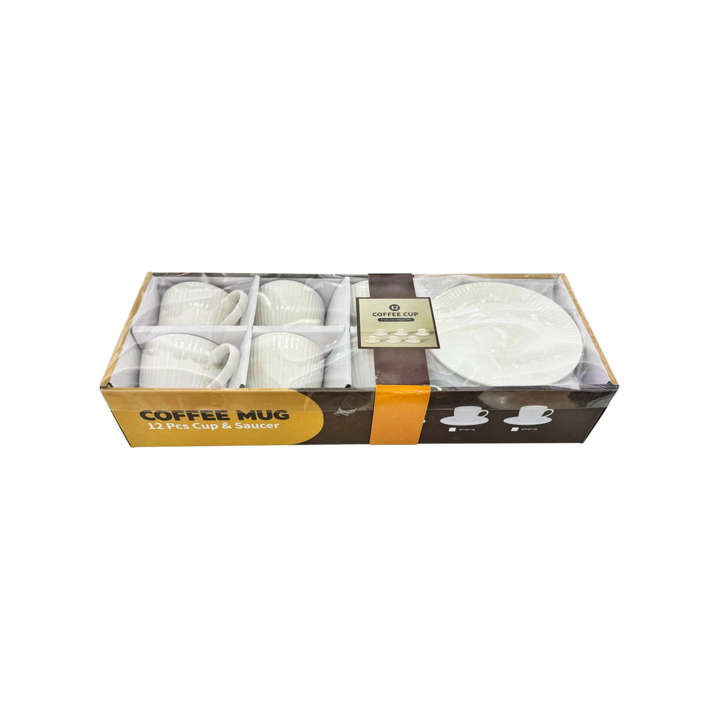 Coffee Cup Set 6pcs Cups/Saucers - MTH01-01