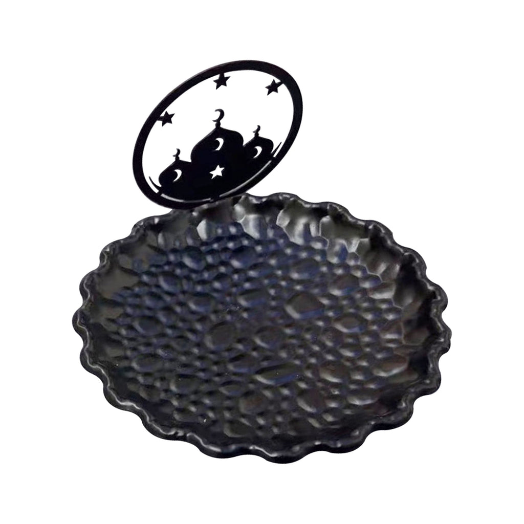 Ramadan Tray (Lace edge) Black 15cm - RM25-228