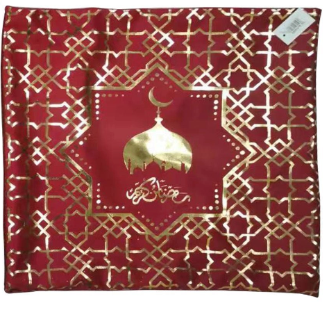Ramadan Pillow( Red+Gold design)        PL43-RDG